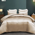 Heavyweight Warmth 3-Piece Reversible Silky Soft King Size Comforter Bedding Set, Luxurious Satin Comforters with 2 Satin Pillowcases, L... - Hypoallergenic Ultra-Fluffy Quilt for Winter - Default Title