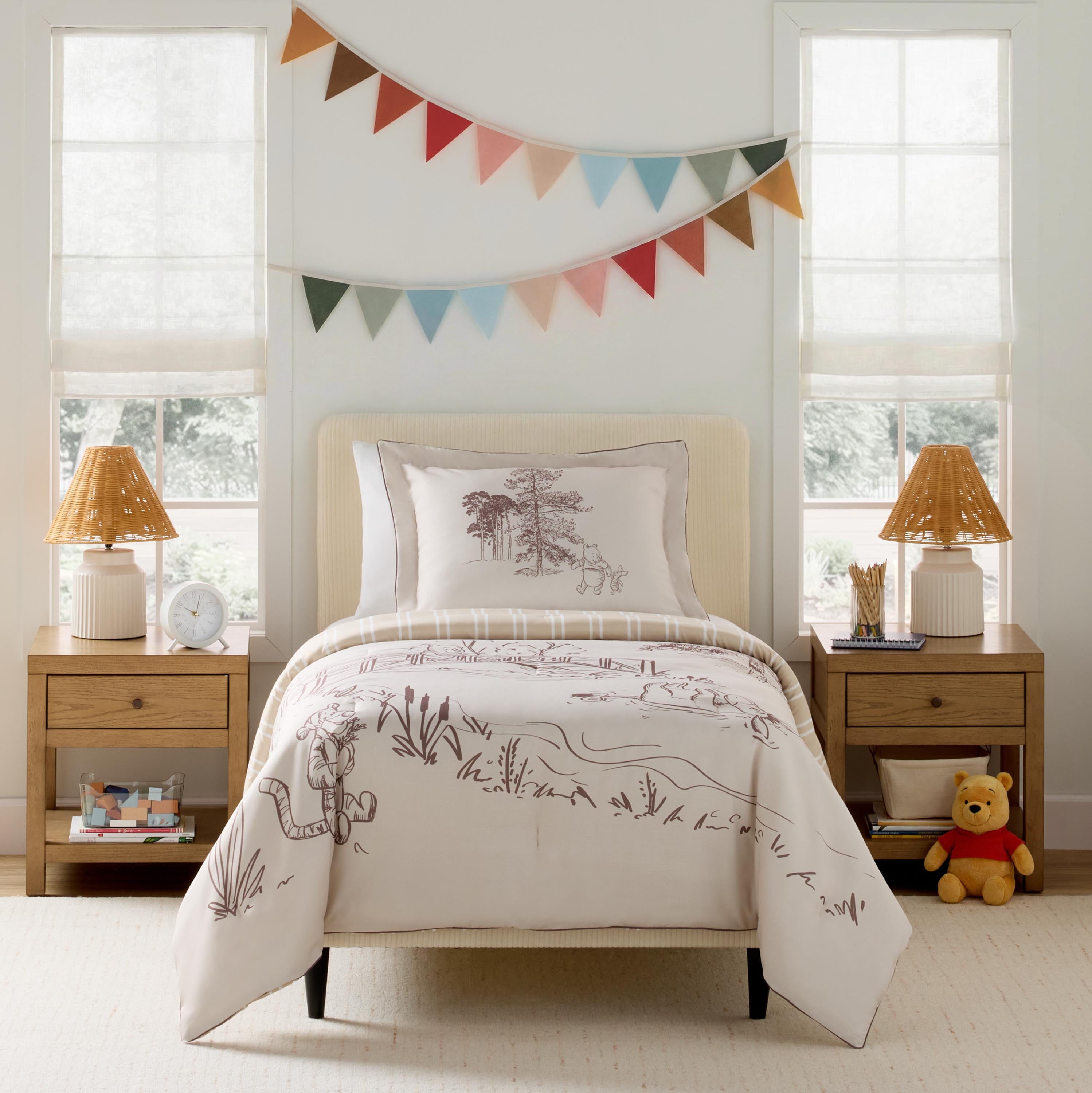 Heavyweight Warmth Kids 2 Piece Khaki Comforter and Sham Bedding Set, Twin/Full - Cloud-Like Soft Lightweight Bed Comforter - Default Title
