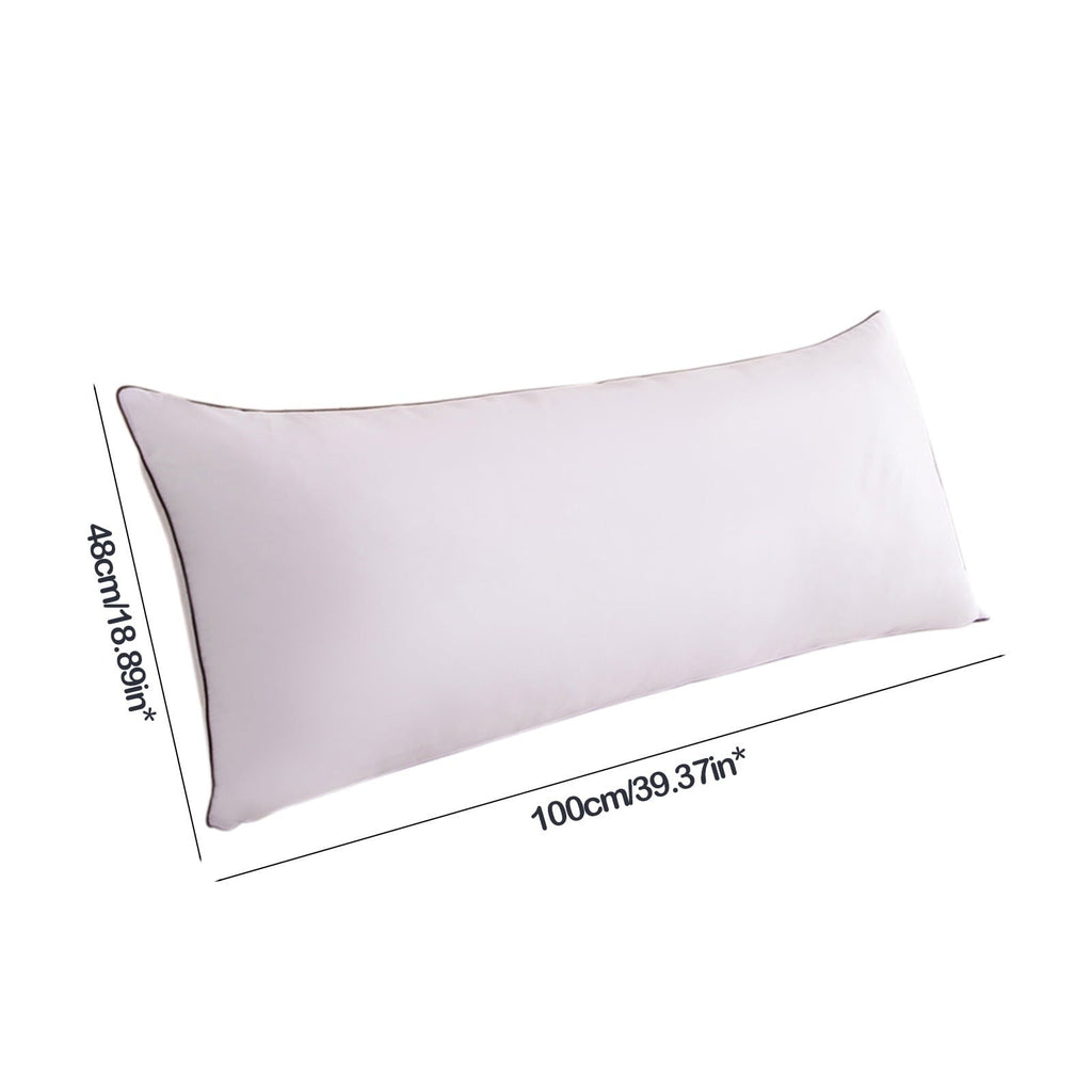 Ergonomic Memory Foam Long Pillows For Bed King Clearance! 100*48cm White Gentle Support Soybean Pillow, Comfortable Breathable Bed Pillows... - Ergonomic Memory Foam Pillow for Neck Pain Support Detail