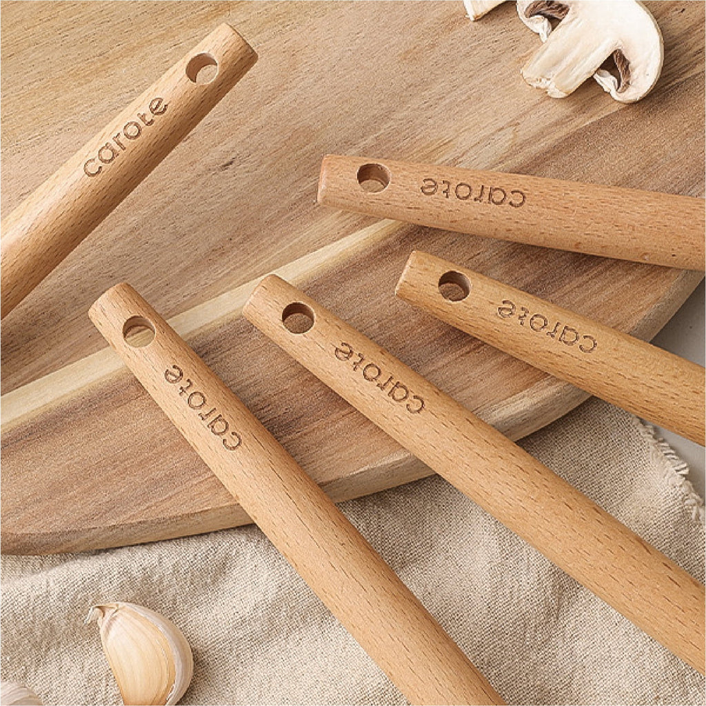 Chef-Quality 17-Piece Silicone and Wood Cooking Utensil Set, Heat-Resistant, Safe for Nonstick Cookware - Professional Kitchen Tool for Culinary Enthusiasts Detail