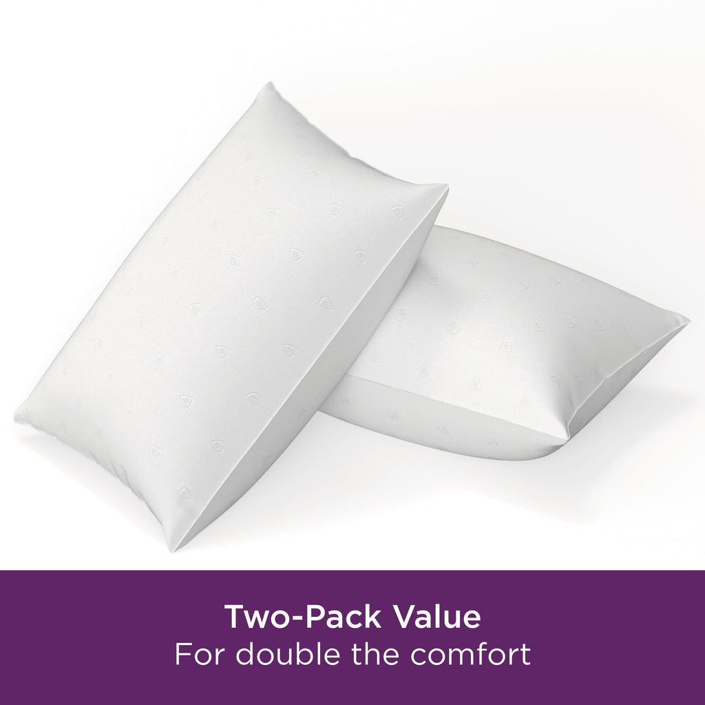 Hotel Collection Bed Pillows, Standard/Queen (2 Count) - Ergonomic Memory Foam Pillow for Neck Pain Support Detail