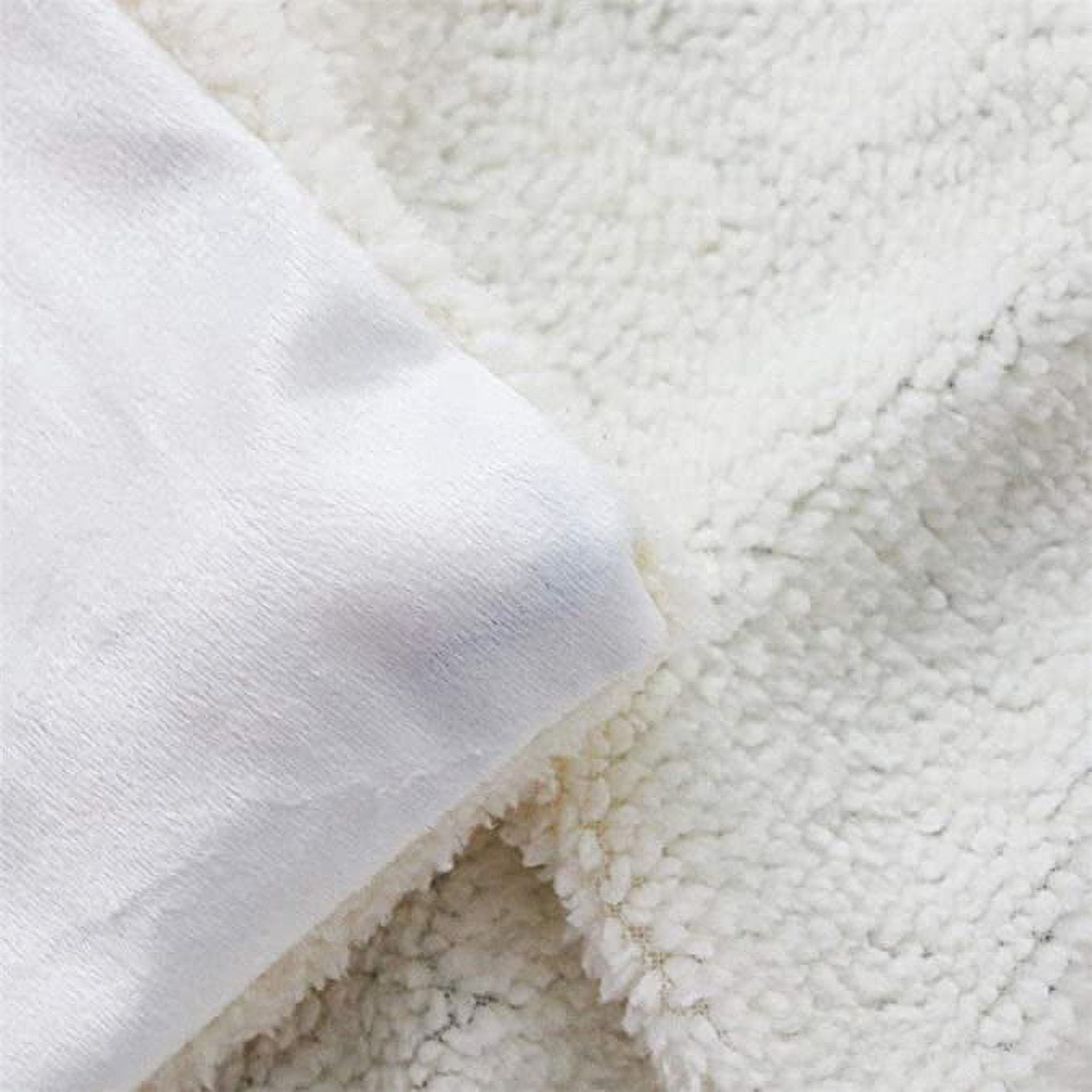 Reversible Sherpa Milk Cow Print Throw Blanket for Bed Chair,Black Brown Cowhide Fleece Blanket 50"x60",Farmhouse Rustic Animal Skin We... - Super Soft Reversible Sherpa Flannel Blanket Detail