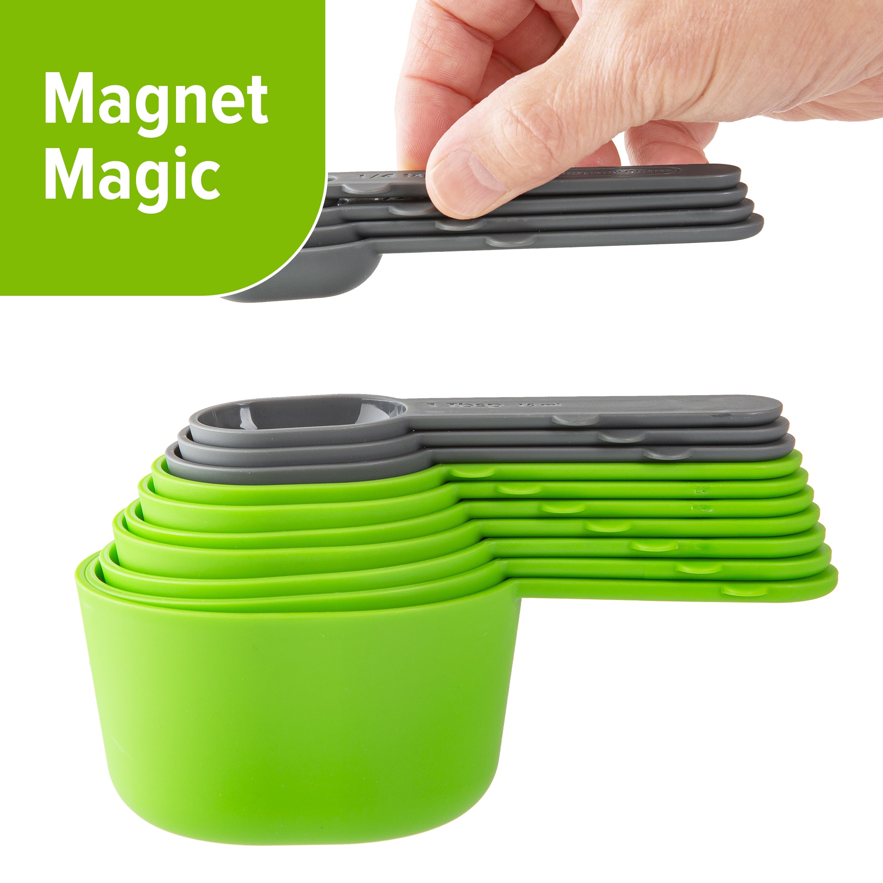 Premium Kitchen 15 Piece Magnetic Measuring Set - Innovative Kitchen Helper for Modern Cooking Detail