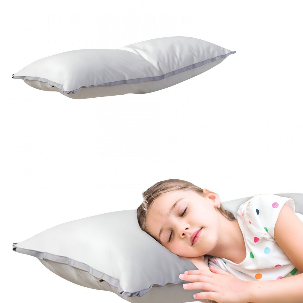 Decorative Plump Flat Pillows for Sleeping Thin,Ultra Thin Pillow,Adjustable Shredded Memory Foam Pillows for Side,Back,Stomach Sleepe... - Orthopedic Shredded Foam Bed Pillow Set Detail