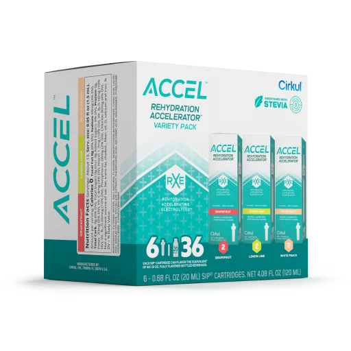 Refreshing Electrolyte Accel 6-Pack Variety Pack IZ9I - Zero-Calorie Multi-Flavor Sip Pods for Water Bottle Detail