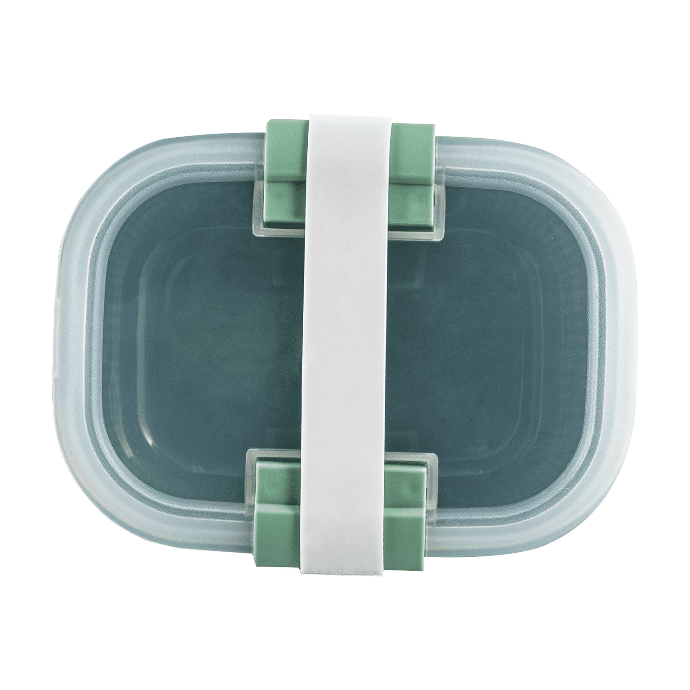 Whimsical Doughnut Food Storage Snack Container, Plastic, Rectangle, Green, 19oz Capacity, Best Used for On-the-Go Snacks and Small Port... - Fun Food Fidget Cookie Squishable Toy Detail