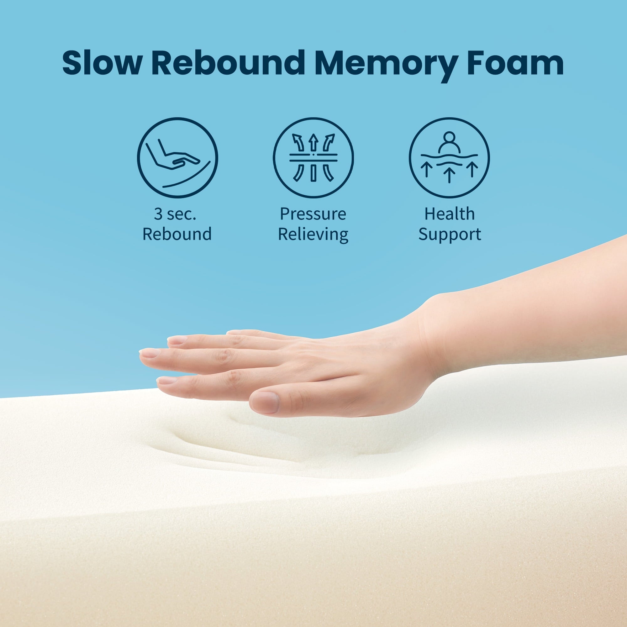 Ergonomic Memory Foam Standard Cooling Memory Foam Pillow, Ergonomic Adjustable Orthopedic Contour Bed Pillows Neck Support for Side Back S... - Decorative Throw Pillow Cushion for Sofa & Bed Detail