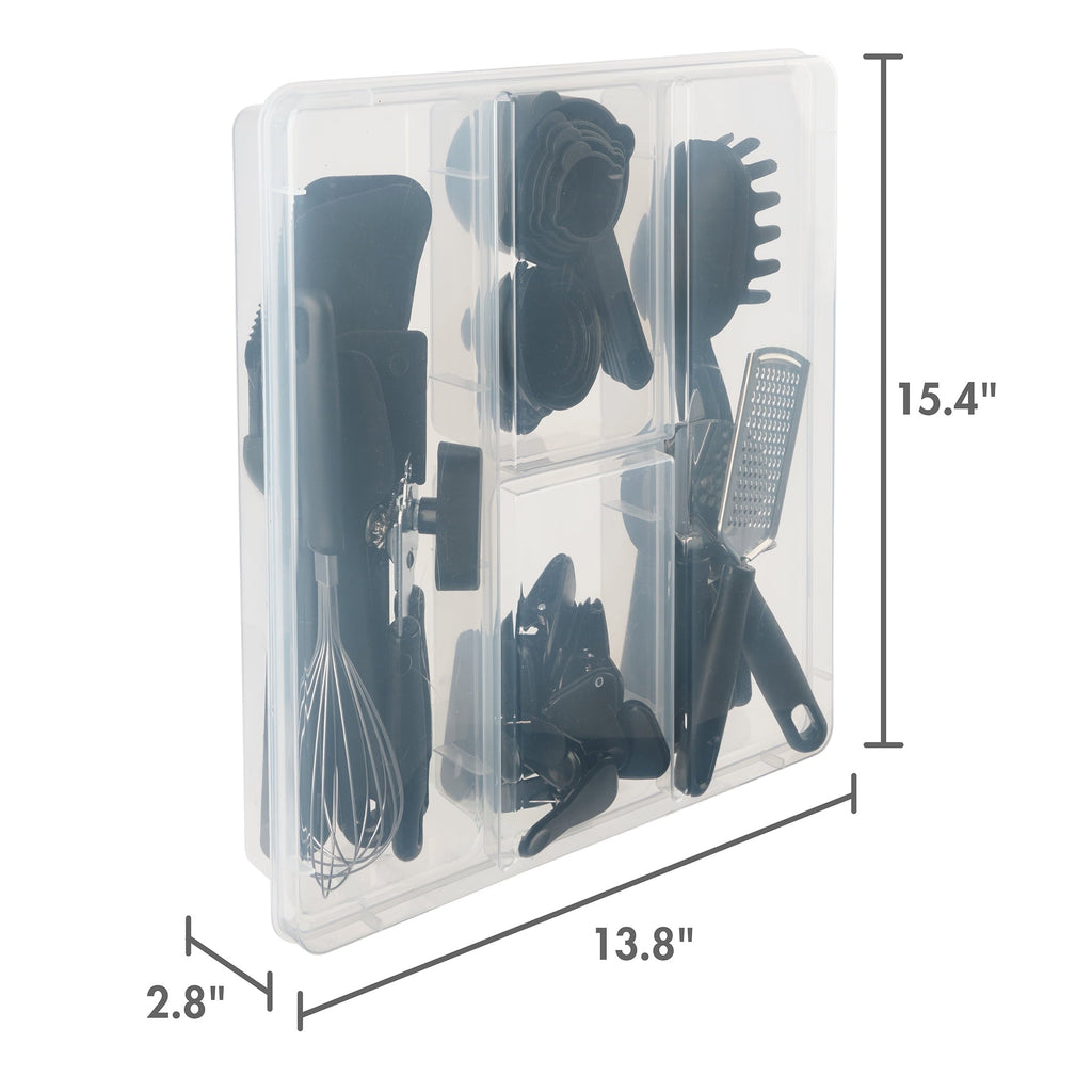 Heat-Resistant 36 Piece Kitchen Gadget Set with Kitchen Cooking Utensils, and Drawer Organizer, Black - Heat-Resistant Silicone Cooking Spatula Turner Detail