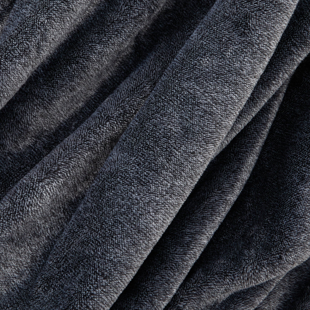 Lightweight Warm Plush Heathered Soft Oversized Throw Blanket, Gray - Super Soft Reversible Sherpa Flannel Blanket Detail