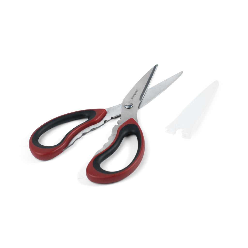 Multi-Functional Stainless Steel Kitchen and Herb Shears with Red and Black Handle - Multi-Functional Manual Food Chopper & Slicer Detail