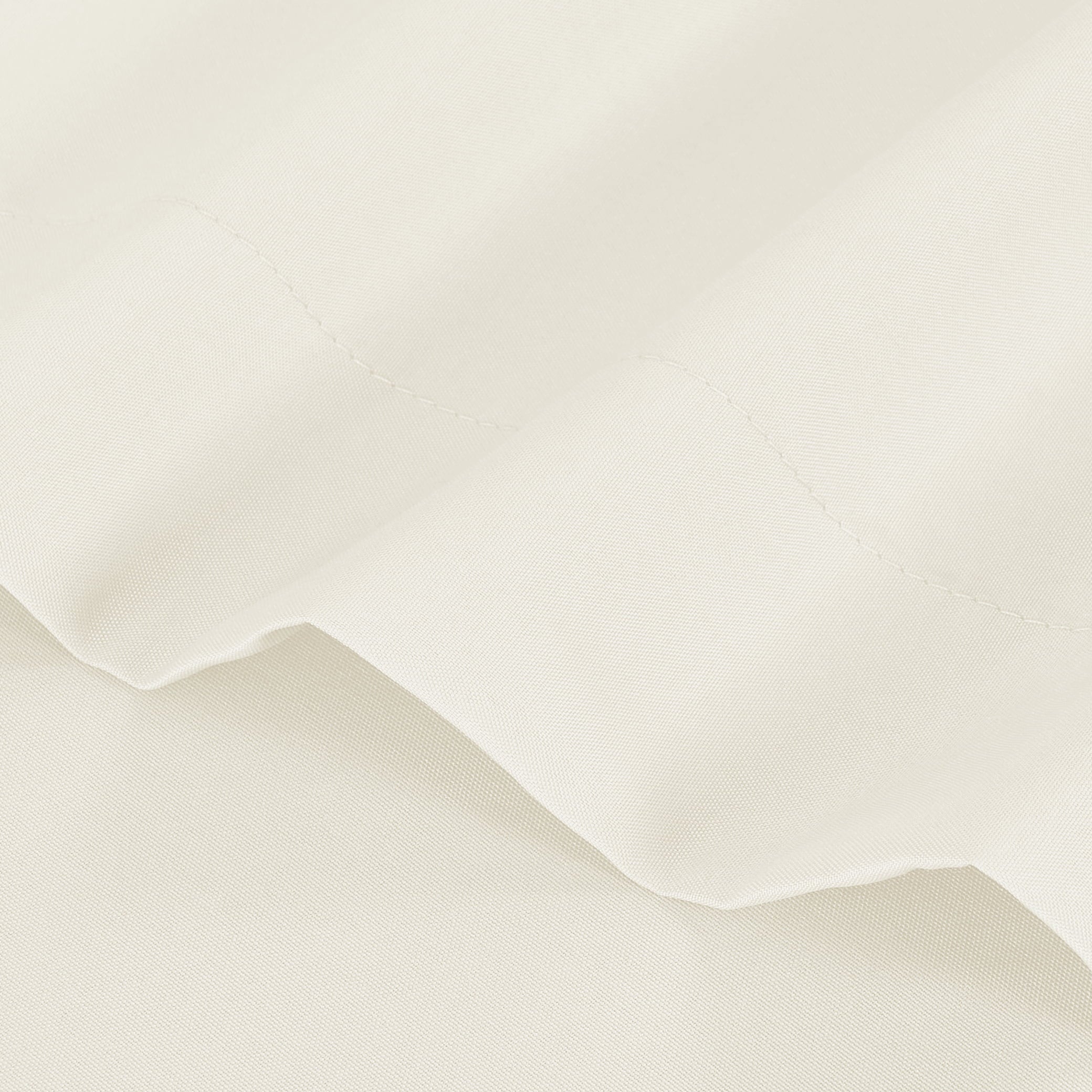 Cooling Sateen Basic Value Microfiber Bed Sheet Set, Vanilla Dream, Full, 4 Piece - Cooling Hotel Quality Bedding Sheets and Pillowcases Detail