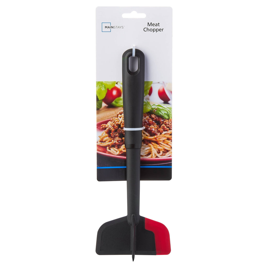 Ergonomic Manual Silicone Meat Masher and Chopper, Black - Multi-Functional Manual Food Chopper & Slicer Detail