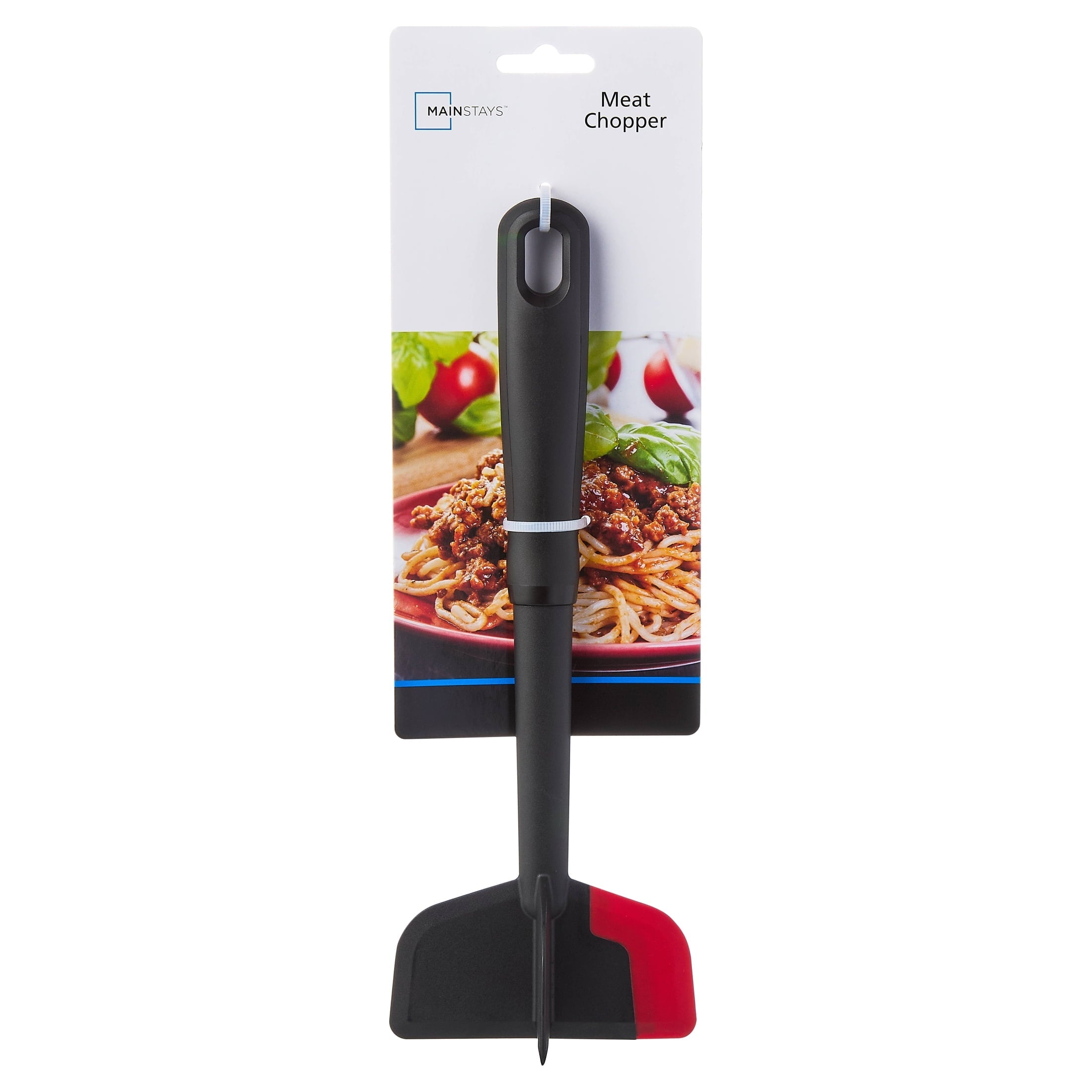 Ergonomic Manual Silicone Meat Masher and Chopper, Black - Multi-Functional Manual Food Chopper & Slicer Detail