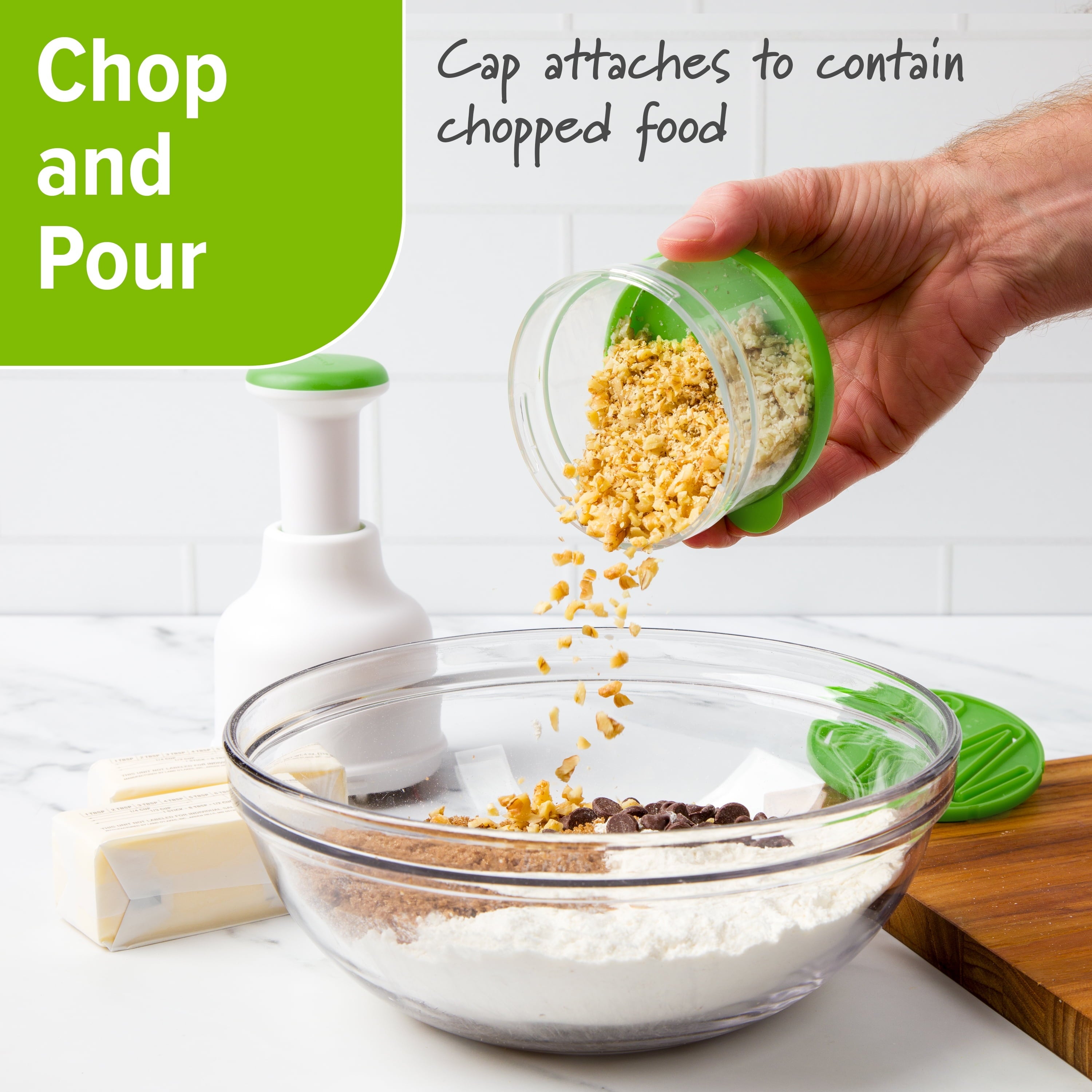 Ergonomic Manual Food Chopper - Kitchen Gadget Tool for Quick Food Prep Detail