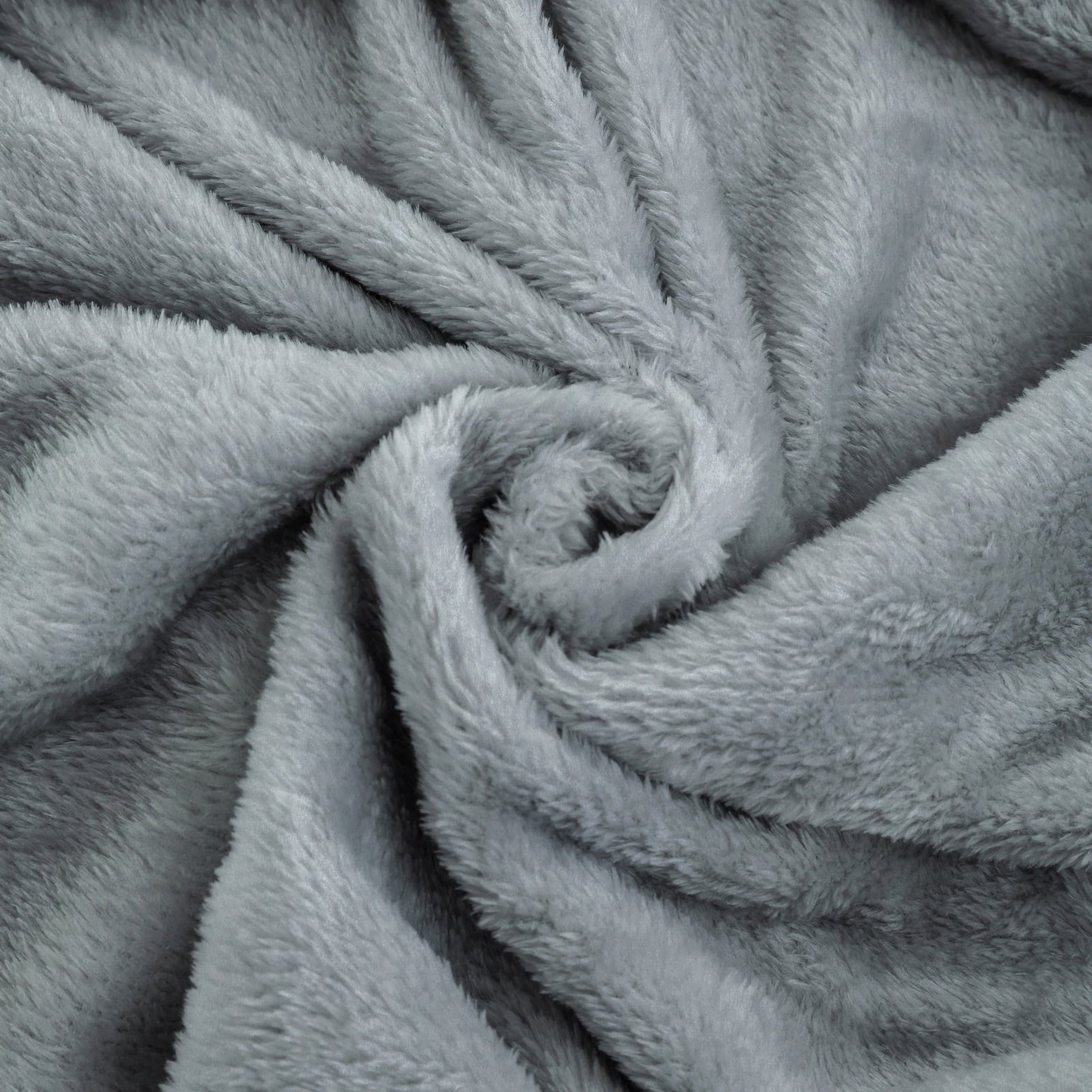 Cozy Fleece Super Soft Plush Blanket, Gray, Twin, Adult/Teen - Lightweight Plush Warm Blanket for All Seasons Detail