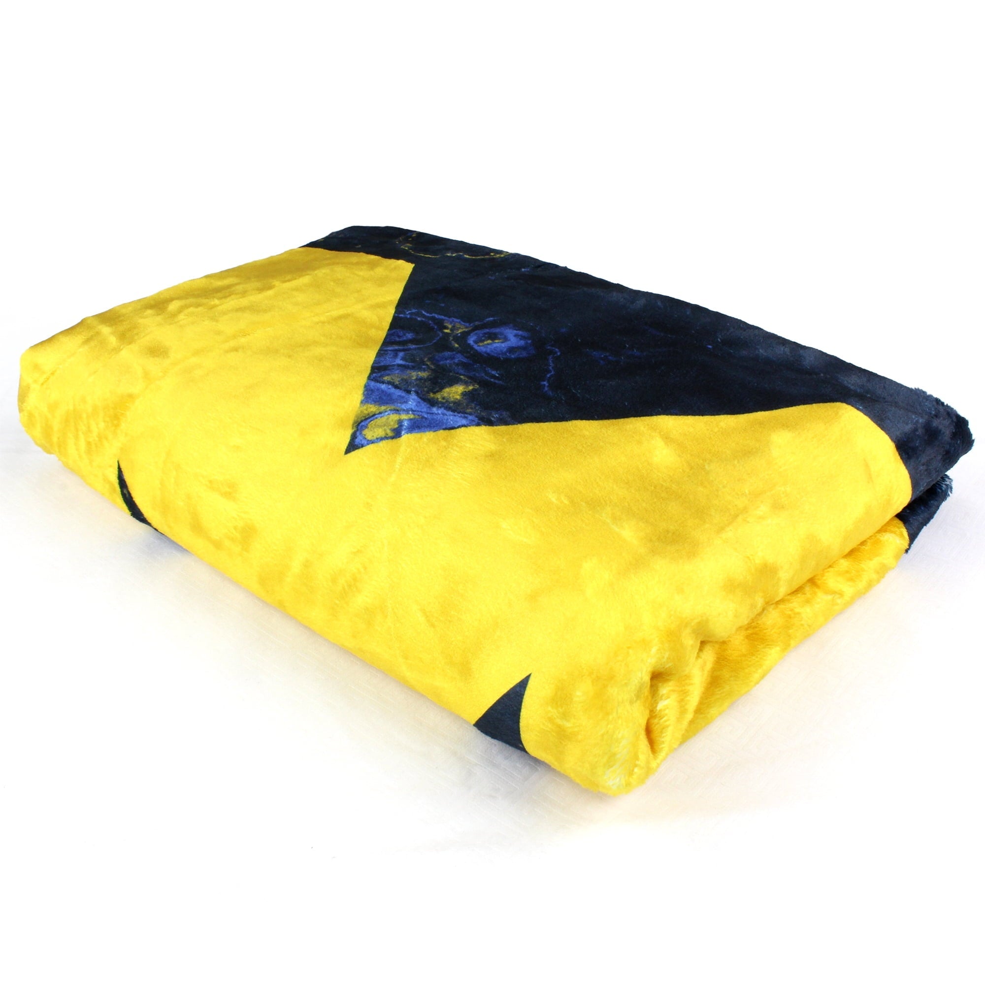 Decorative Knitted Michigan Wolverines Sublimated Soft Throw Blanket, 42" x 60" - Lightweight Plush Warm Blanket for All Seasons Detail