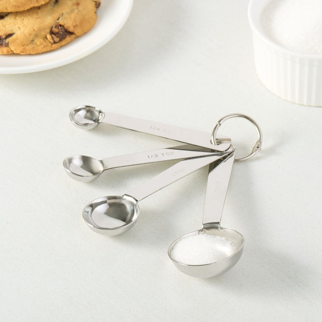 Innovative Kitchen Stainless Steel 4-Piece Nesting Measuring Spoons Set, Stainless Steel Finish - Innovative Kitchen Helper for Modern Cooking Detail