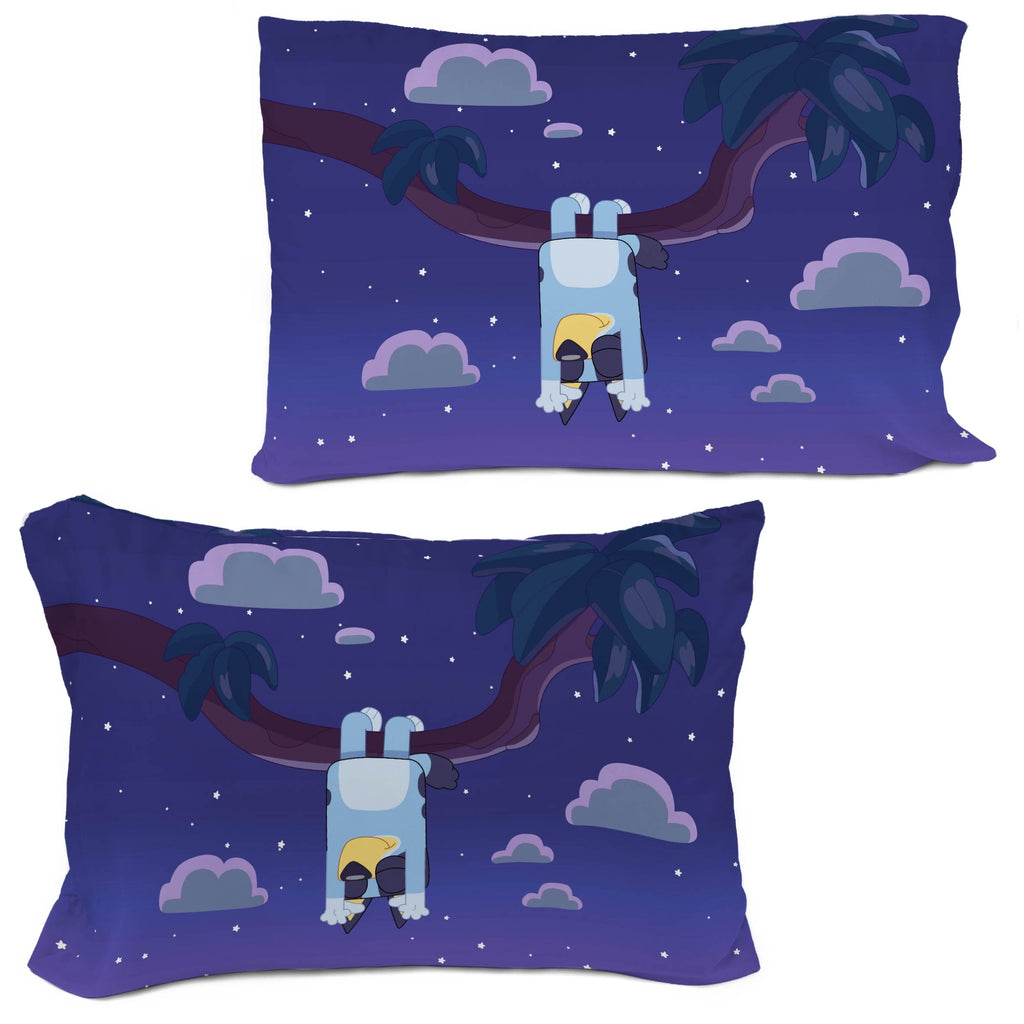 Luxurious Quilted Dream Kids 2 Piece Blue Reversible Comforter and Pillowcase Bedding Set, Twin/Full - All-Season Down Alternative Comforter Insert Detail