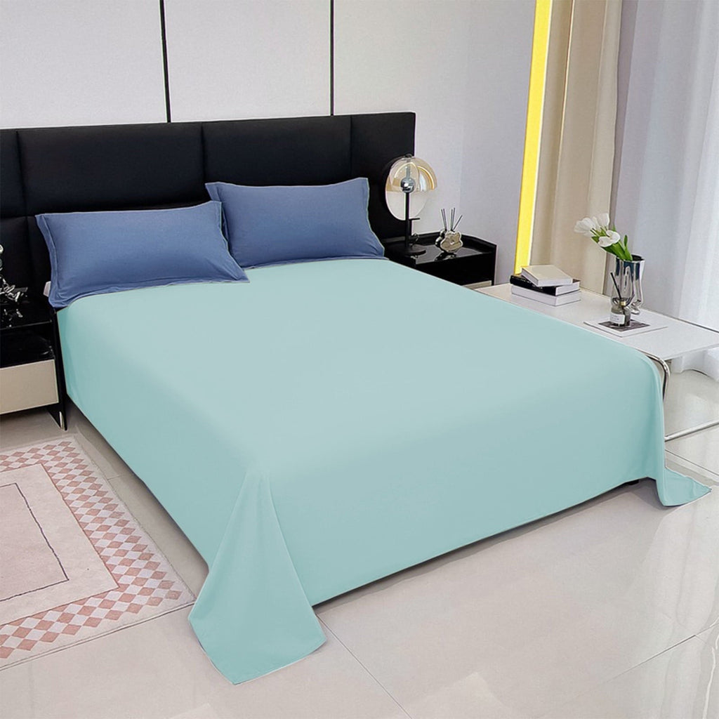Premium Egyptian Cotton Under $5 Clearance! InsCrazy Bed Sheet, 100% Cotton Household Solid Color, Soft and breathable Bed Sheet Piece 66 x 96" - Breathable Egyptian Cotton Flat & Fitted Sheets Detail