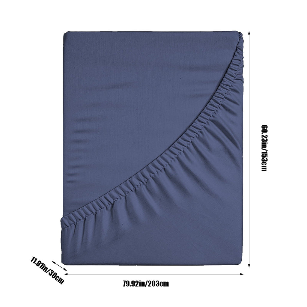 Wrinkle-Resistant Bed Sheet, Queen Size - Deep Pocket Soft Wrinkle and Fade Resistant - Breathable Egyptian Cotton Flat & Fitted Sheets Detail