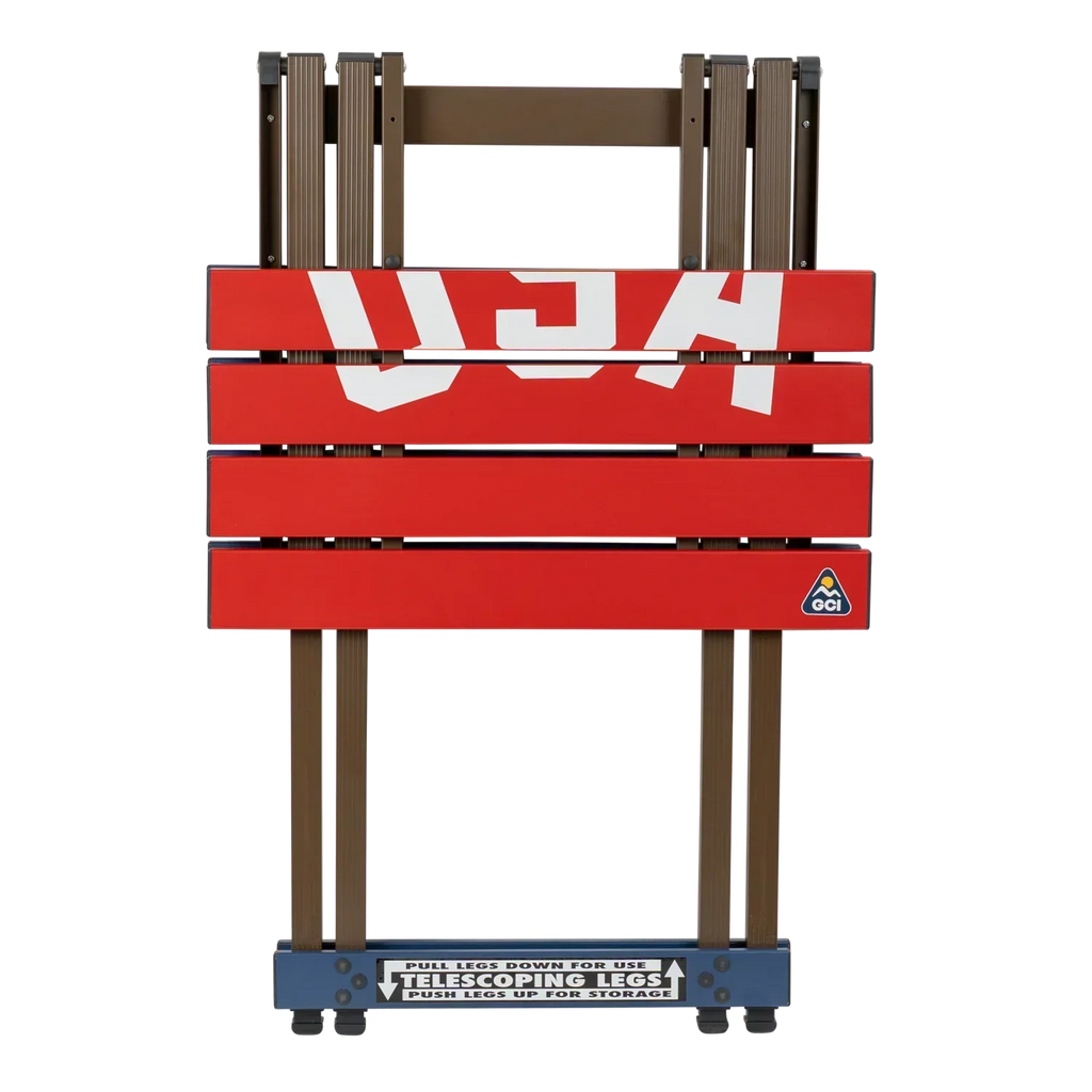 Heavy-Duty Grilling Compact Camp Table 20 - USA Anniversary Deluxe - Choice 757 - Master Outdoor Kitchen Station for Tailgating & BBQ Detail