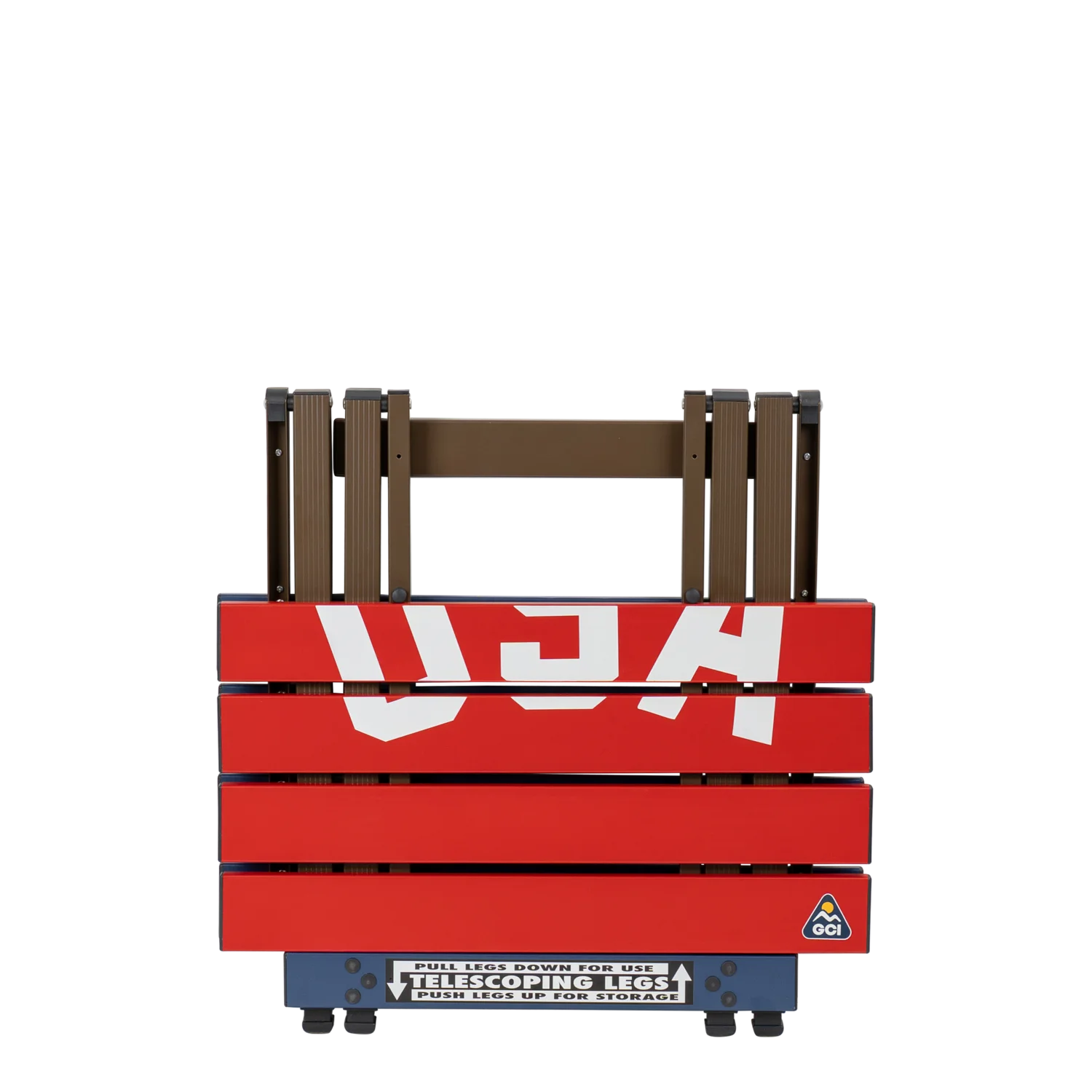 Heavy-Duty Grilling Compact Camp Table 20 - USA Anniversary Deluxe - Choice 757 - Master Outdoor Kitchen Station for Tailgating & BBQ Detail