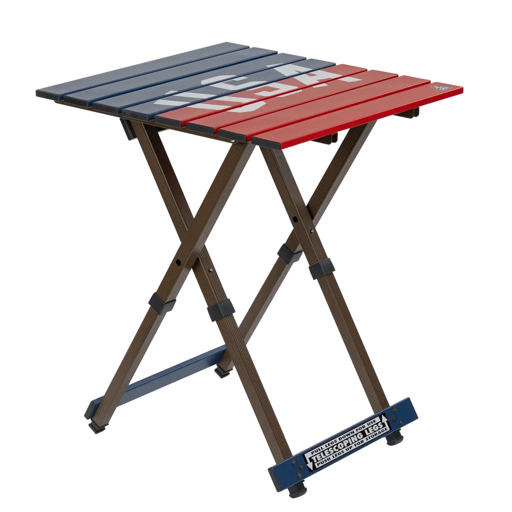Heavy-Duty Grilling Compact Camp Table 20 - USA Anniversary Deluxe - Choice 757 - Master Outdoor Kitchen Station for Tailgating & BBQ - Default Title