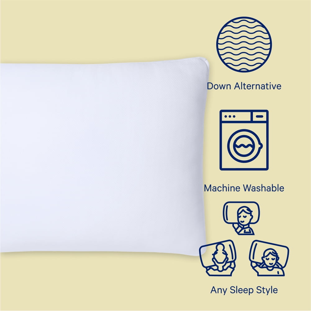 Decorative Plump Sleep Essential Cooling Pillow, Standard - Orthopedic Shredded Foam Bed Pillow Set Detail