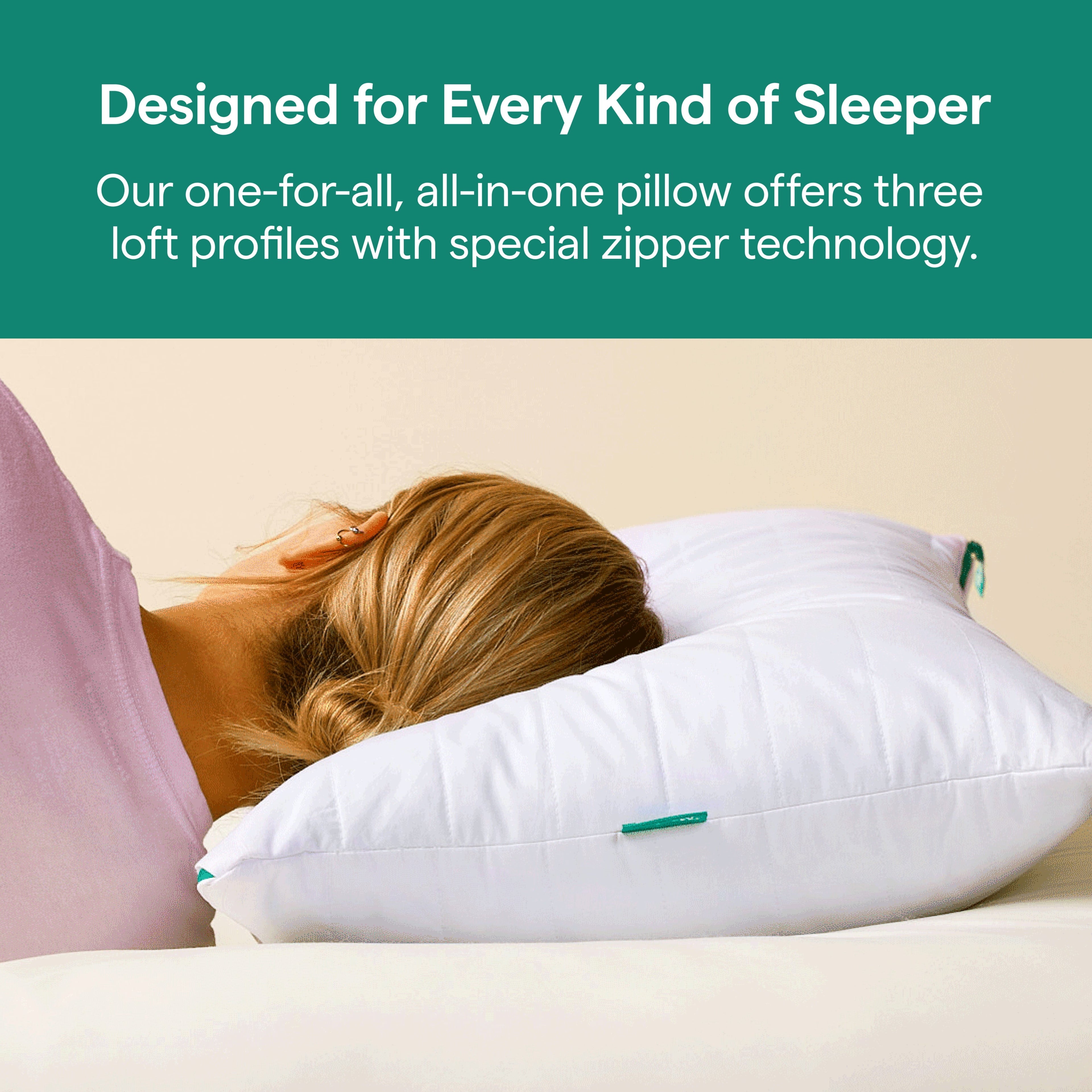 Decorative Plump Marlow Adjustable Memory Foam Bed Pillow - Neck and Back Support For Side, Back and Stomach Sleepers - Standard/Queen... - Hotel Quality Plush Sleeping Pillows Detail