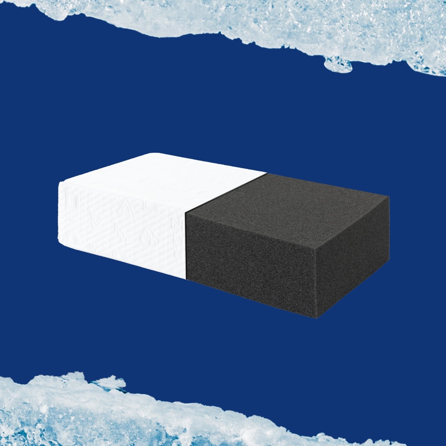 Orthopedic Support (2 pack) Ice Cube Cooling Memory Foam Bed Pillow (1 Count) - Hotel Quality Plush Sleeping Pillows Detail