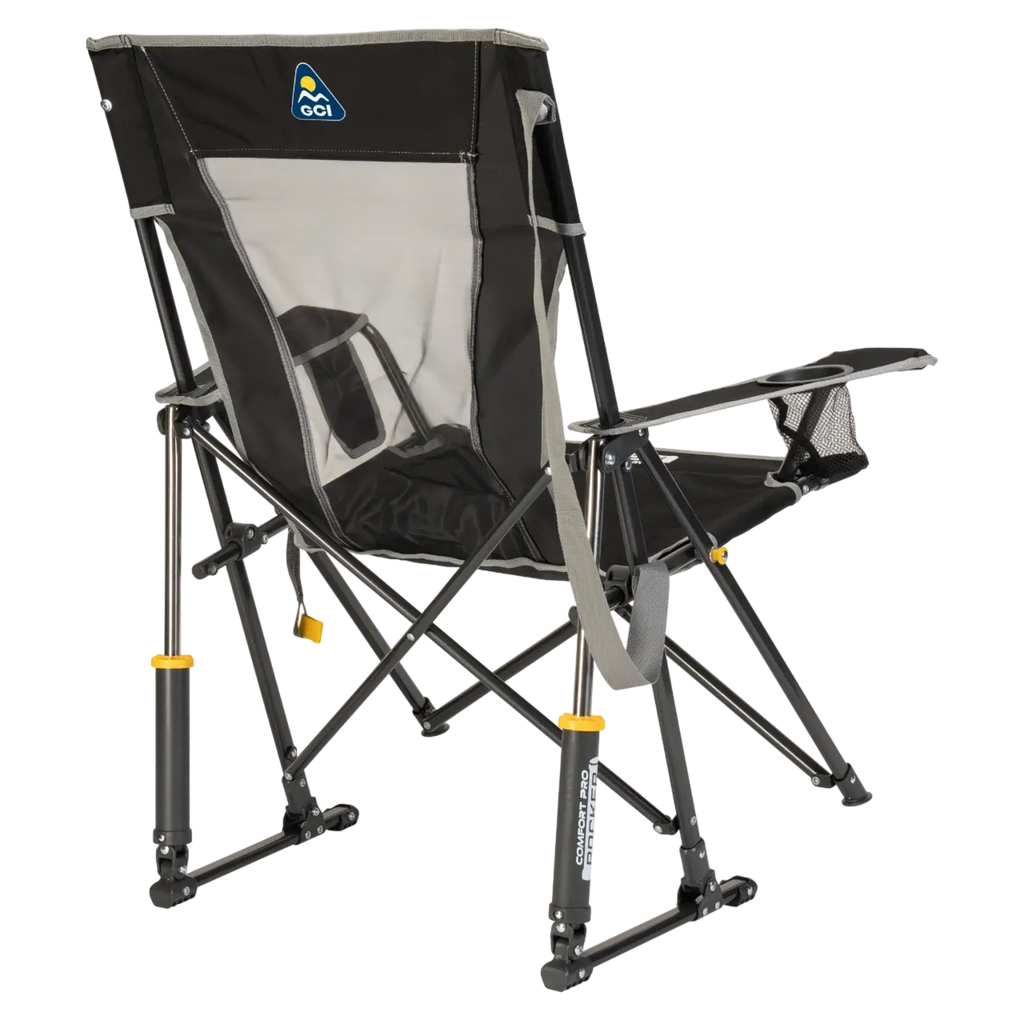 Heavy-Duty Freestyle Comfort Pro Rocker - Choice 375 - Patented Spring-Action Rocking Chair for Camping Detail