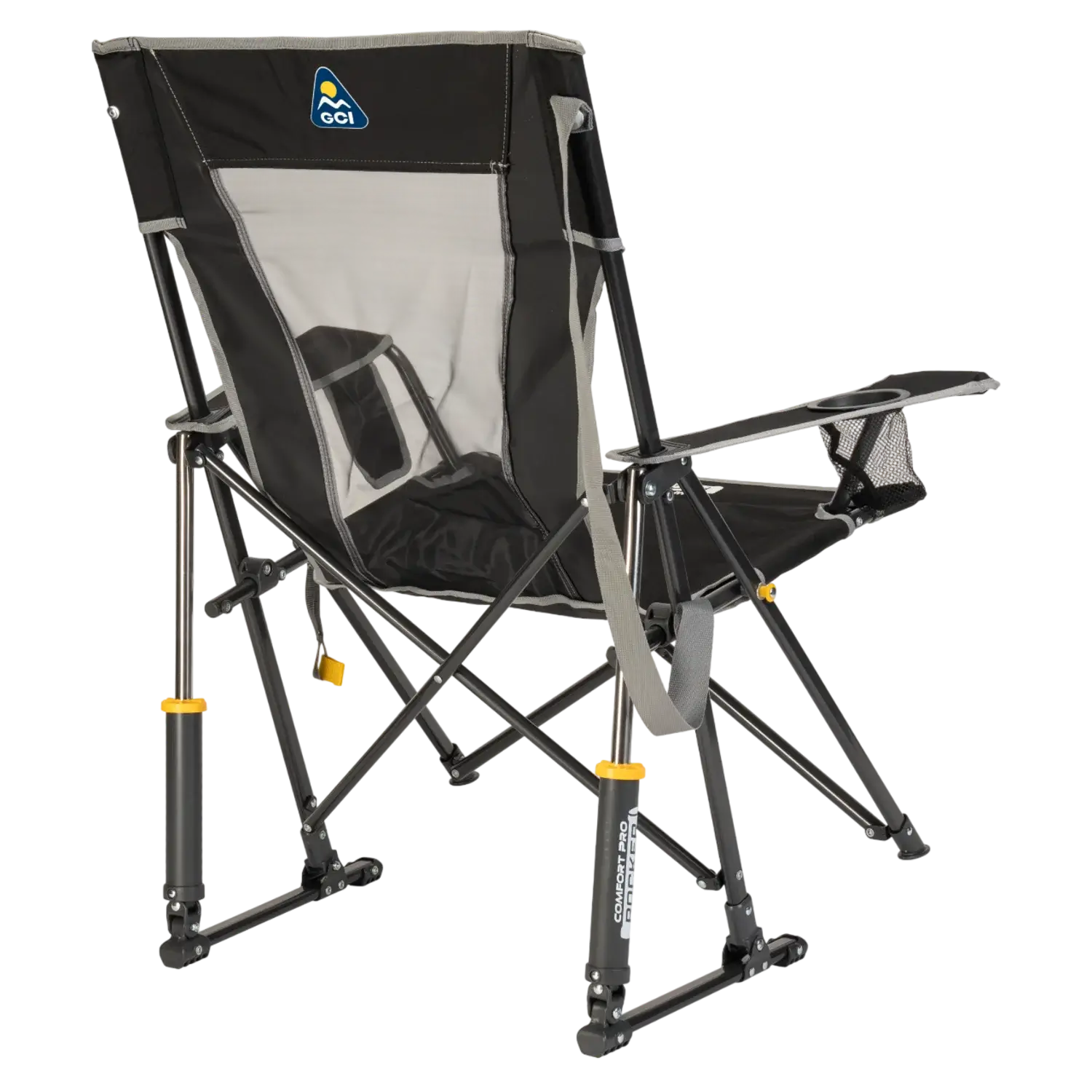 Heavy-Duty Freestyle Comfort Pro Rocker - Choice 375 - Patented Spring-Action Rocking Chair for Camping Detail