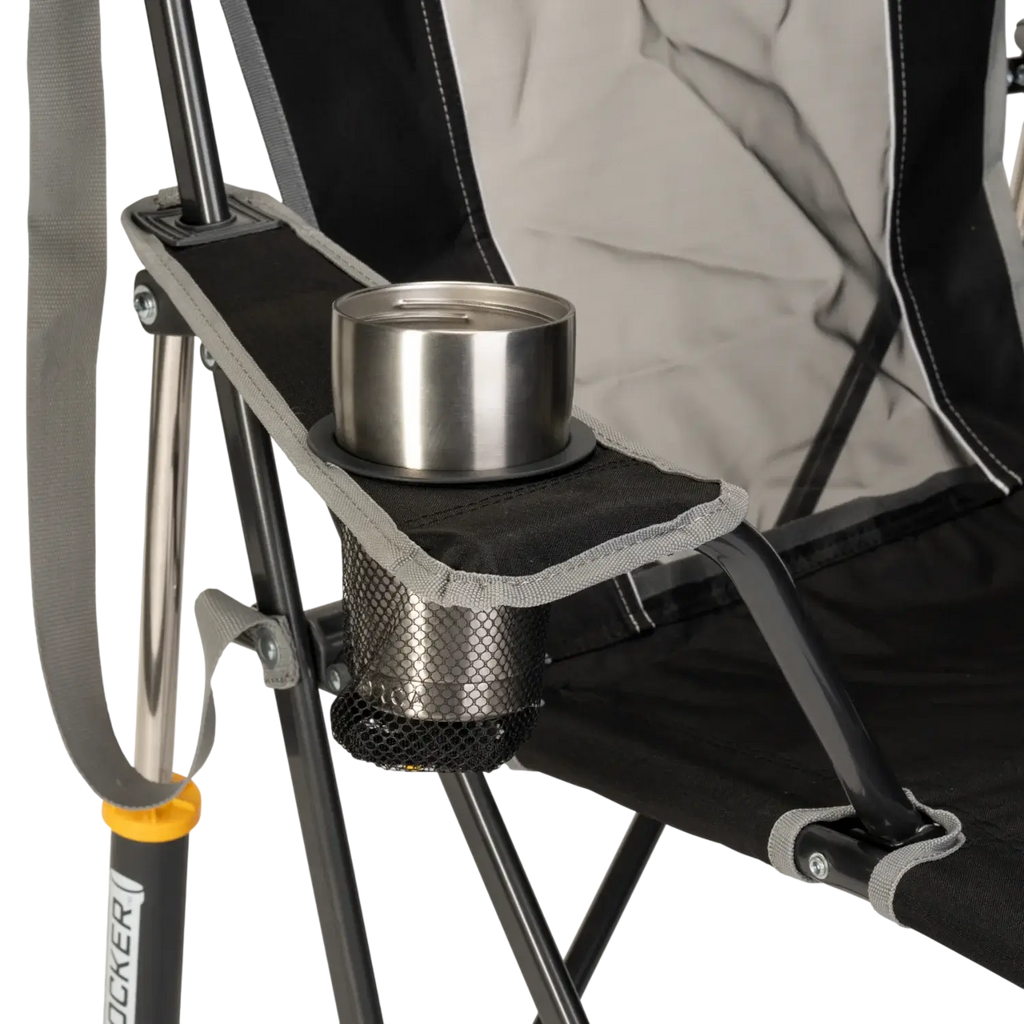 Heavy-Duty Freestyle Comfort Pro Rocker - Choice 375 - Patented Spring-Action Rocking Chair for Camping Detail