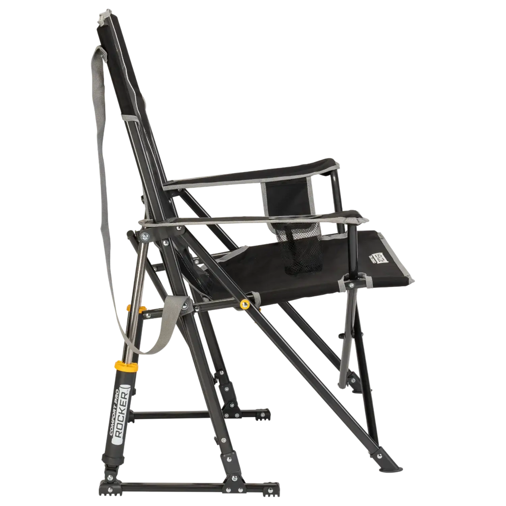 Heavy-Duty Freestyle Comfort Pro Rocker - Choice 375 - Patented Spring-Action Rocking Chair for Camping Detail