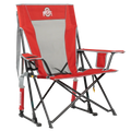 Heavy-Duty Freestyle College Comfort Pro Rocker - Ohio State Buckeyes - Choice 676 - Heavy-Duty Kickback Rocker with Beverage Holder - Default Title