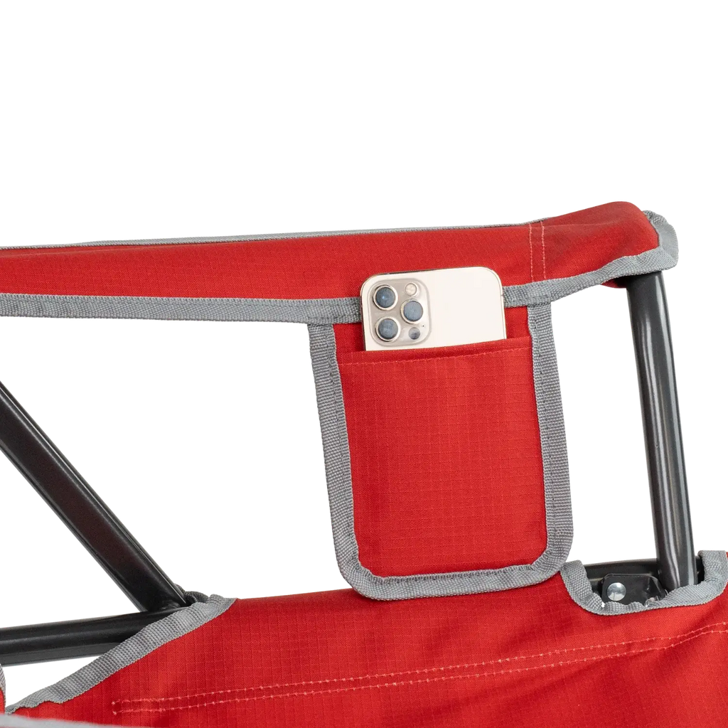 Heavy-Duty Freestyle College Comfort Pro Rocker - Ohio State Buckeyes - Choice 676 - Heavy-Duty Kickback Rocker with Beverage Holder Detail