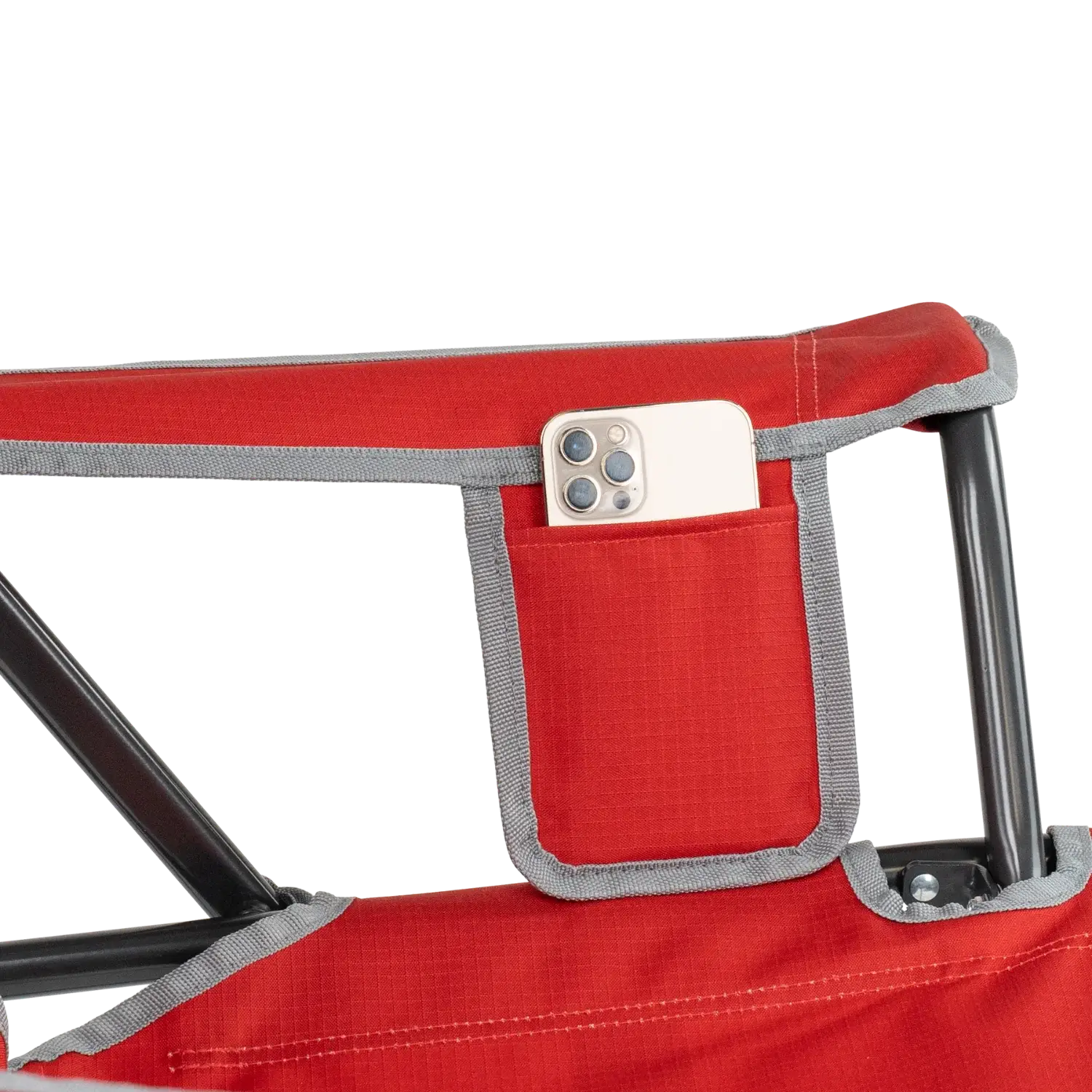 Heavy-Duty Freestyle College Comfort Pro Rocker - Ohio State Buckeyes - Choice 676 - Heavy-Duty Kickback Rocker with Beverage Holder Detail