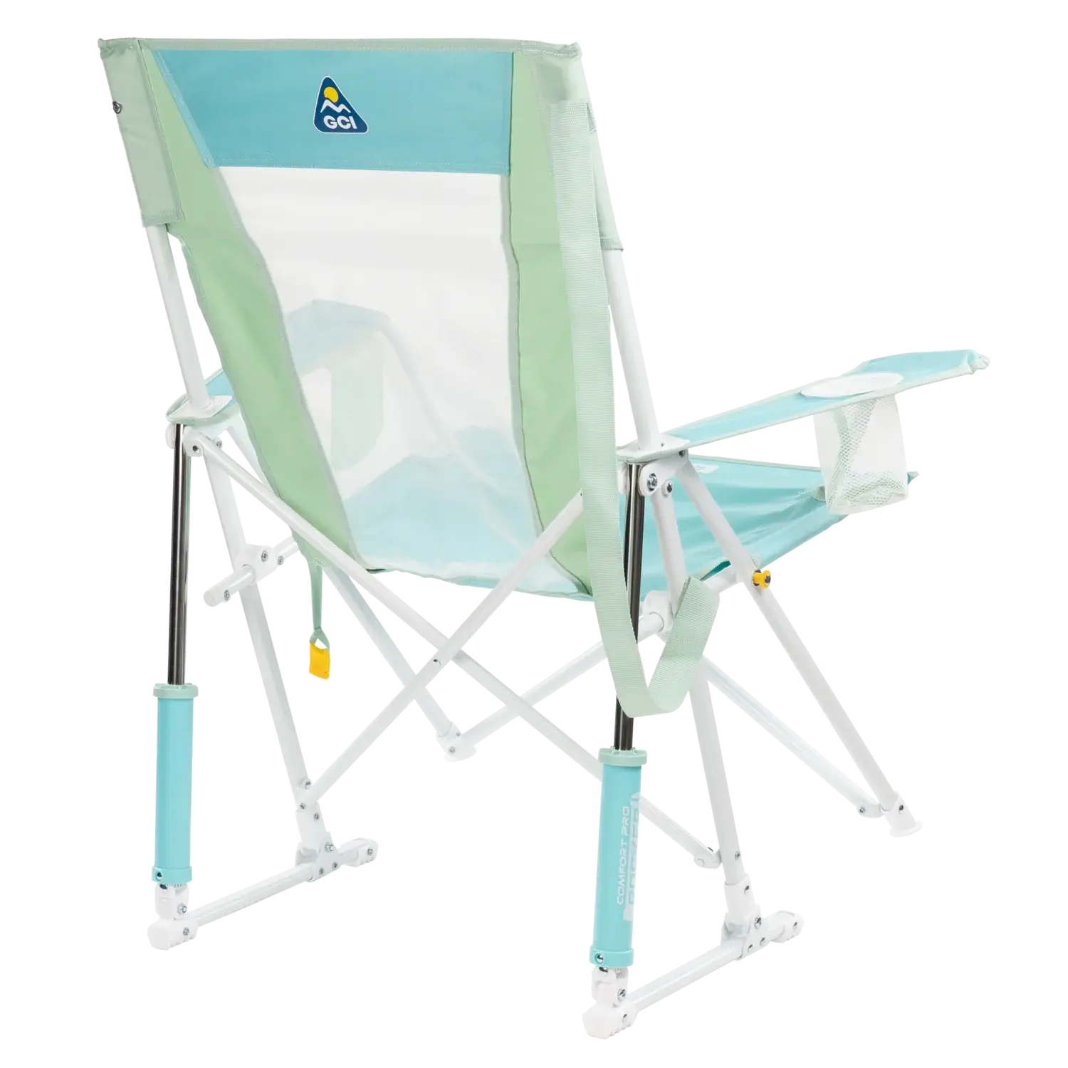 Heavy-Duty Freestyle Comfort Pro Rocker - Choice 375 - Patented Spring-Action Rocking Chair for Camping Detail