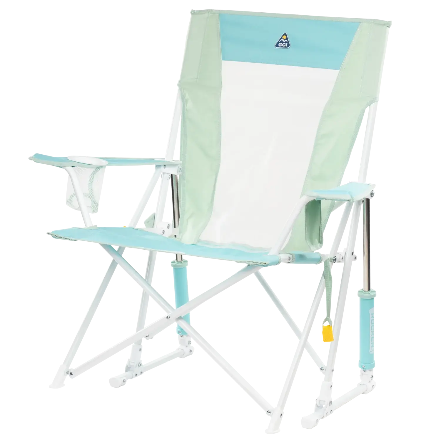Heavy-Duty Freestyle Comfort Pro Rocker - Choice 375 - Patented Spring-Action Rocking Chair for Camping Detail