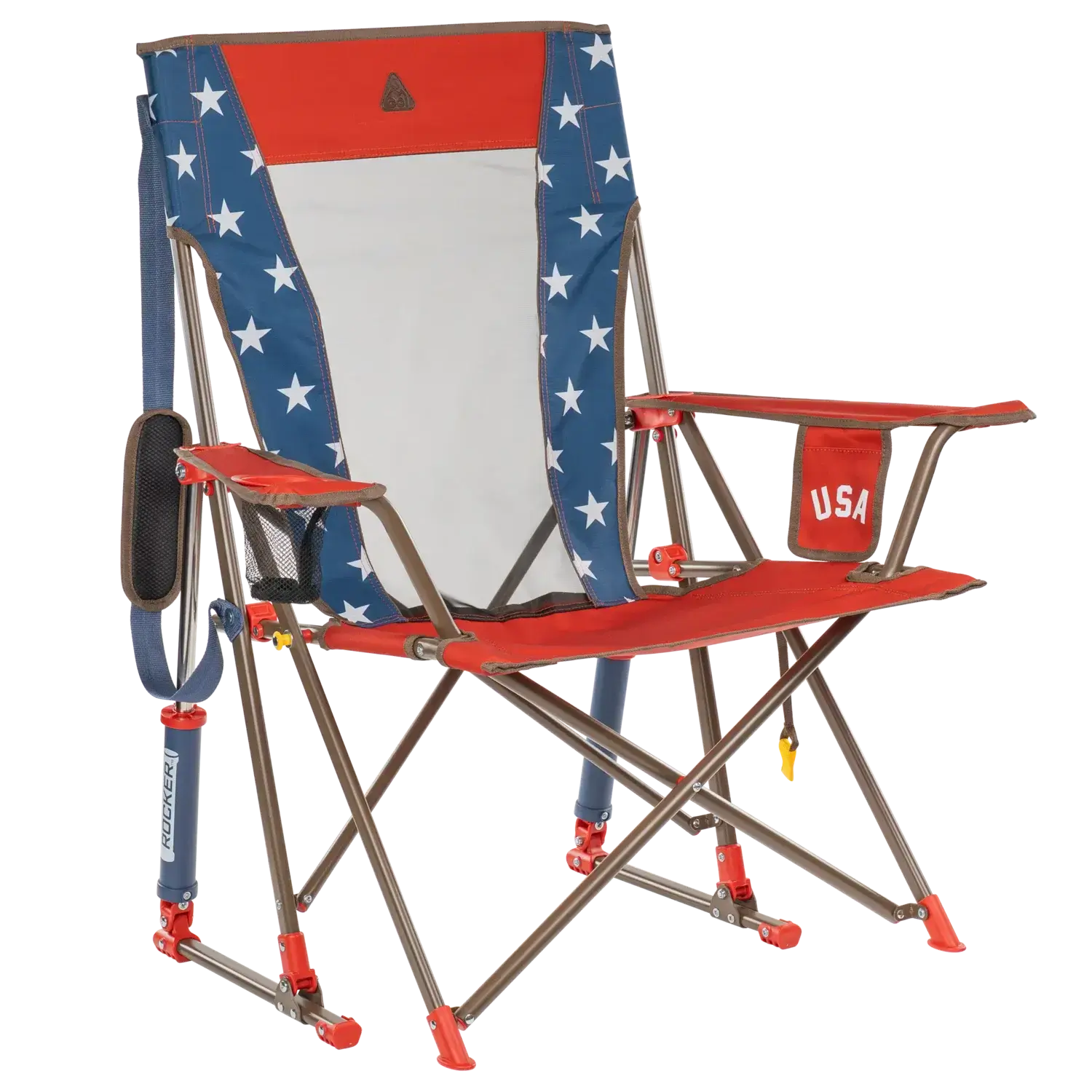 Patented Spring-Action Comfort Pro Rocker - USA Anniversary Deluxe - Choice 424 - Patented Spring-Action Rocking Chair for Camping - Default Title