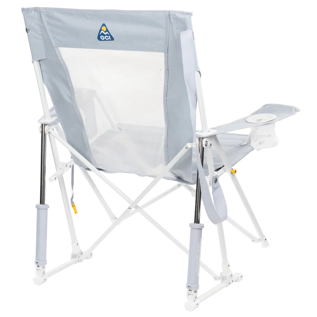 Luxury Camp Comfort Pro Rocker XL - Choice 107 - Heavy-Duty Kickback Rocker with Beverage Holder Detail