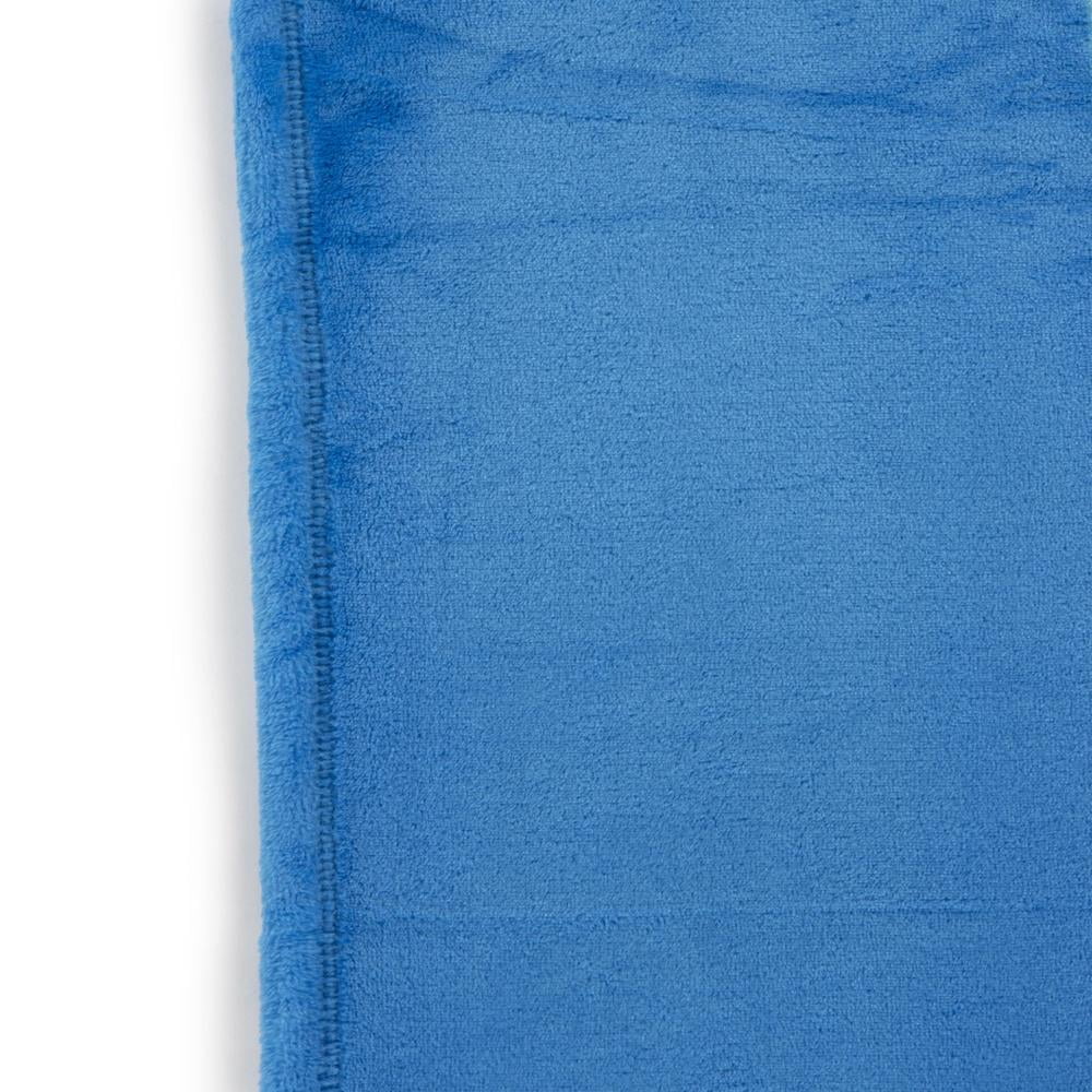 Lightweight Warm Master Builder Kids Blue Silk Touch Throw Blanket 62" x 90" Ultra-Soft and Cozy - Super Soft Reversible Sherpa Flannel Blanket Detail