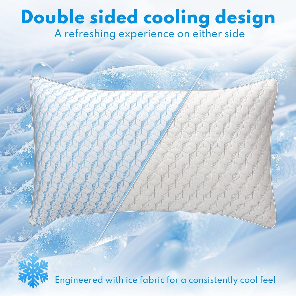 Hotel Collection Bed Pillows, Pillows for Bed Queen Size 2 Pack, Premium Down Alternative Luxury Hotel Pillows Set of 2, Cooling Pillo... - Decorative Throw Pillow Cushion for Sofa & Bed Detail