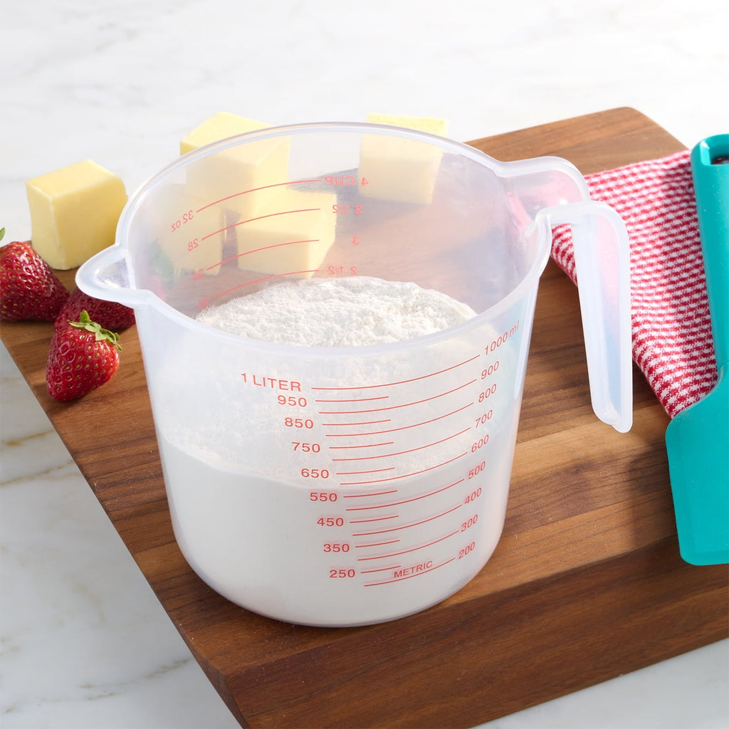 Premium Kitchen (12 pack) 4 Cup PP Plastic Measuring Cup, 32 oz, Clear - Kitchen Gadget Tool for Quick Food Prep Detail
