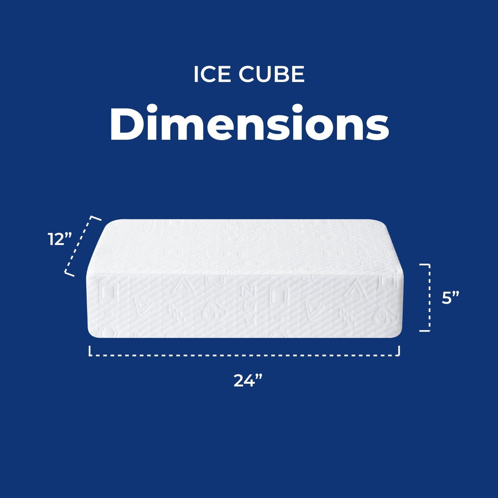 Orthopedic Support (2 pack) Ice Cube Cooling Memory Foam Bed Pillow (1 Count) - Hotel Quality Plush Sleeping Pillows Detail