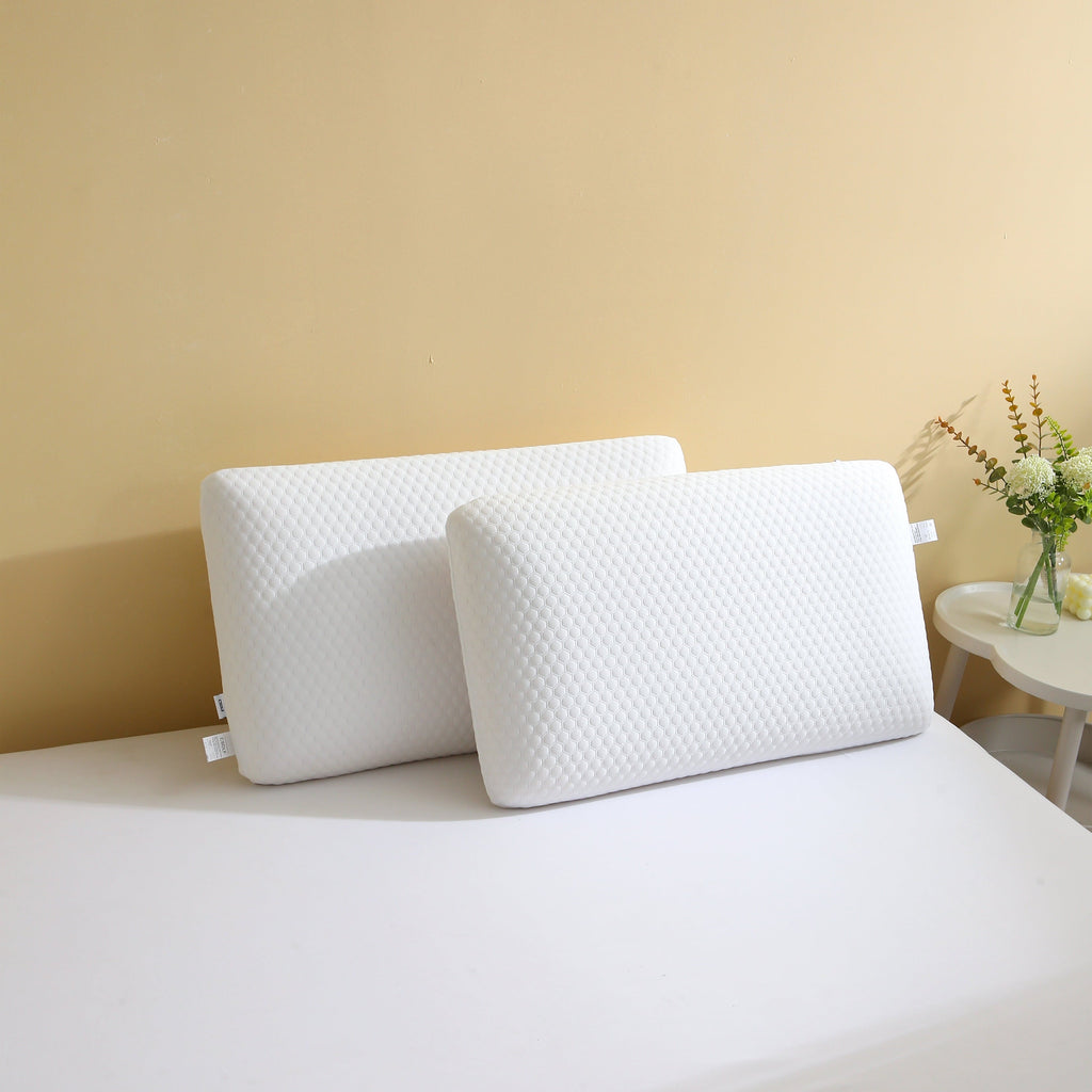 Ergonomic Memory Foam Memory Foam Bed Pillows, Pillow for Side and Back Sleeper, Pillow for Neck Pain Relief, Washable Removable Cover, Sof... - Hotel Quality Plush Sleeping Pillows Detail