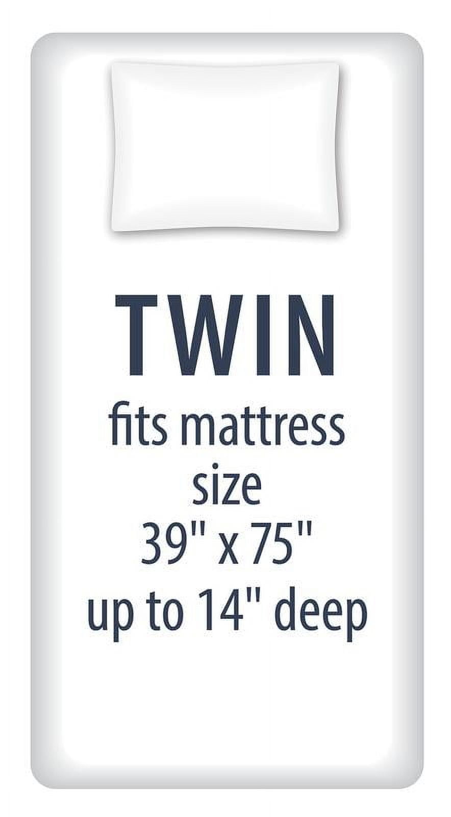 Premium Egyptian Cotton Kids Soft Microfiber Sheet Set, Gray, Twin, 3 Pieces - Premium Ultra-Soft Pillowcase Pair for Sleeping Detail