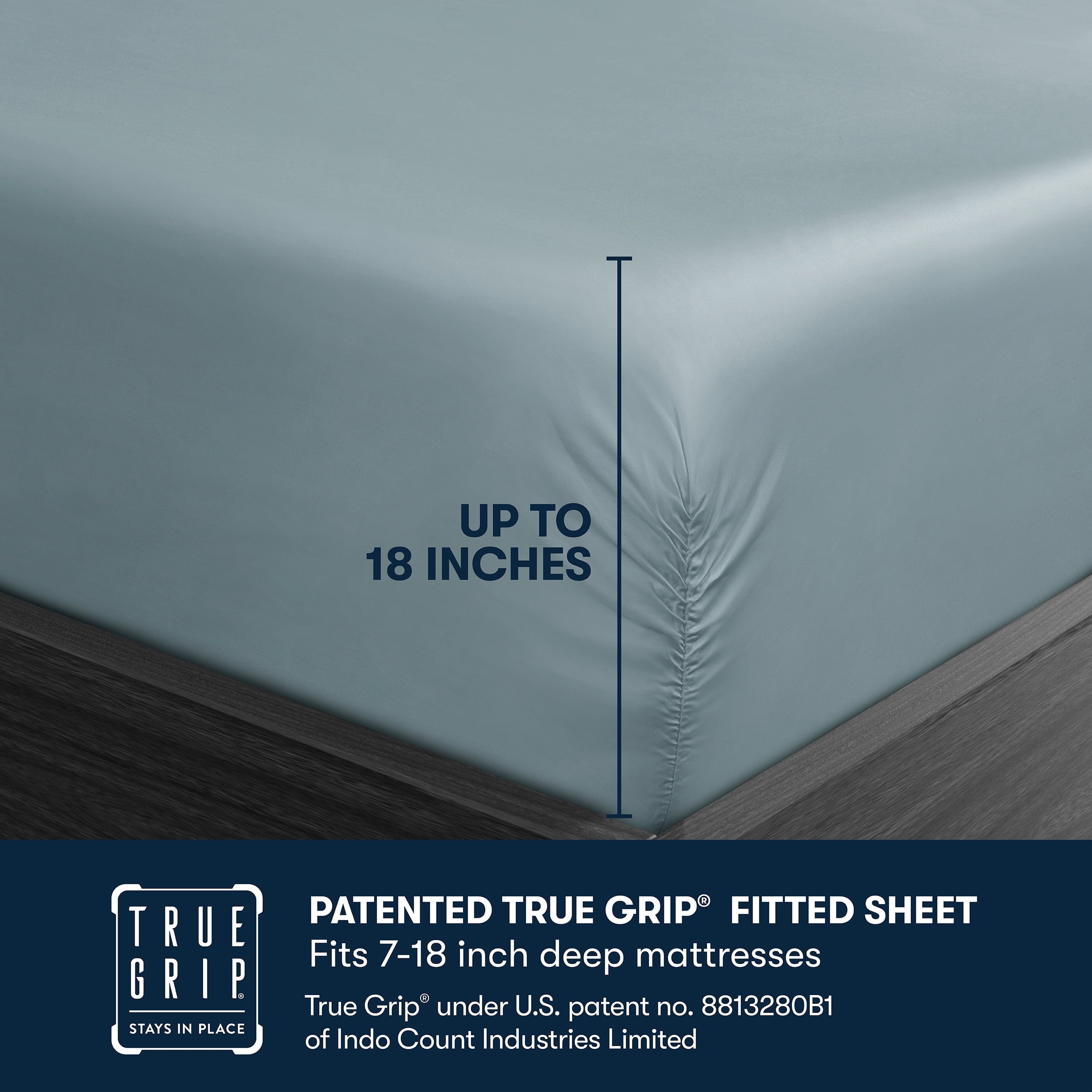 Wrinkle-Resistant 6-Piece 800 Thread Count Lead Cotton Rich Adult Bed Sheet Set, King - Deep Pocket - Luxury Bed Sheet Set with Deep Pockets Detail