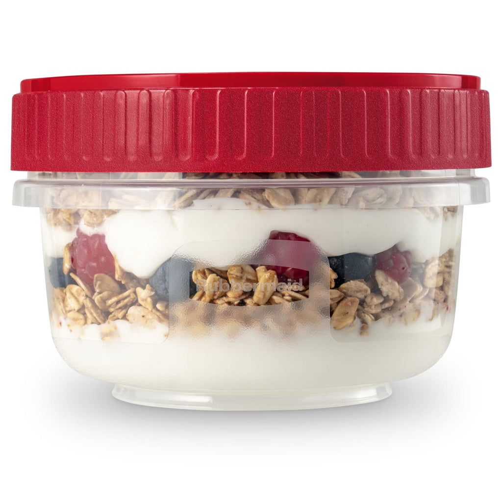 Fun Food Fidget (3 pack) & Seal 1.6-Cup Food Storage Containers, Ruby Red, 3 pack - Deliciously Soft Cupcake Sensory Glob Detail