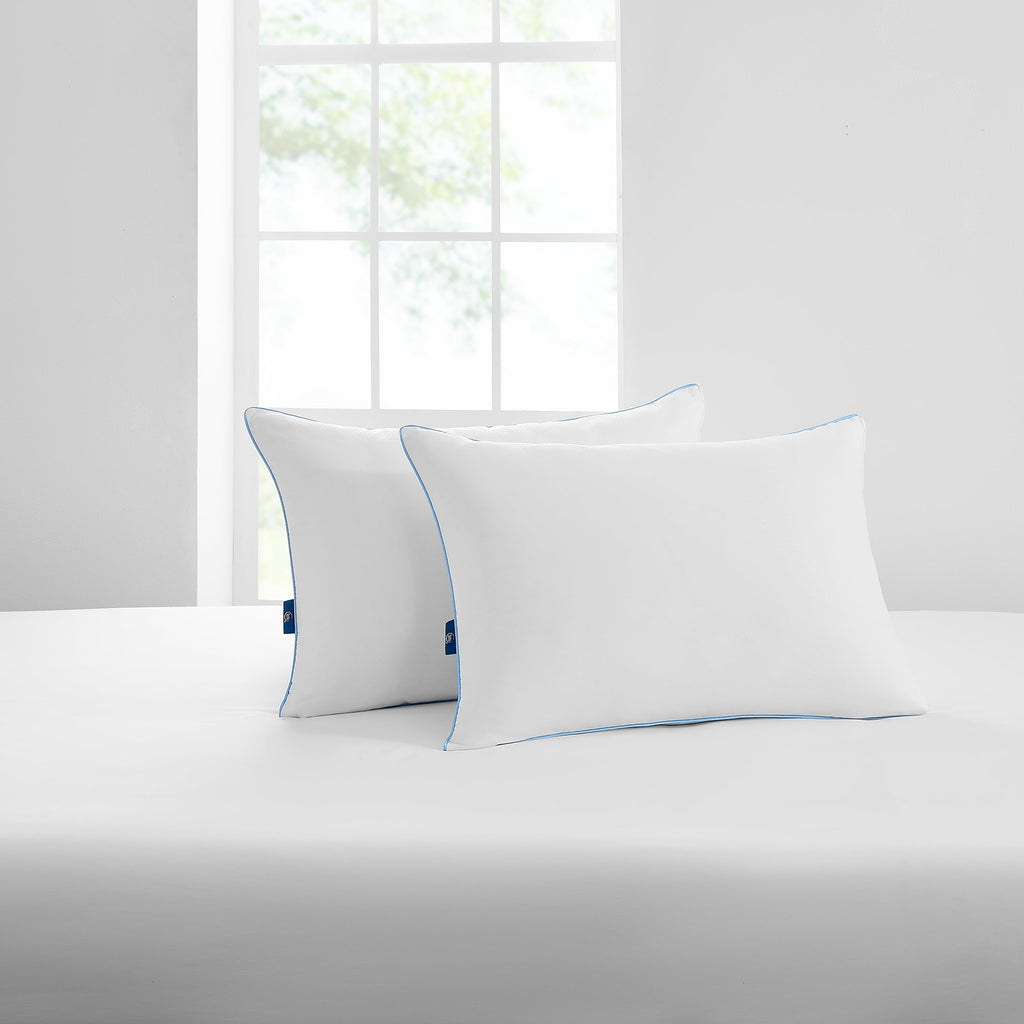 Orthopedic Support Cool Nites Bed Pillow, Standard/Queen, 2 Pack - Hotel Quality Plush Sleeping Pillows Detail
